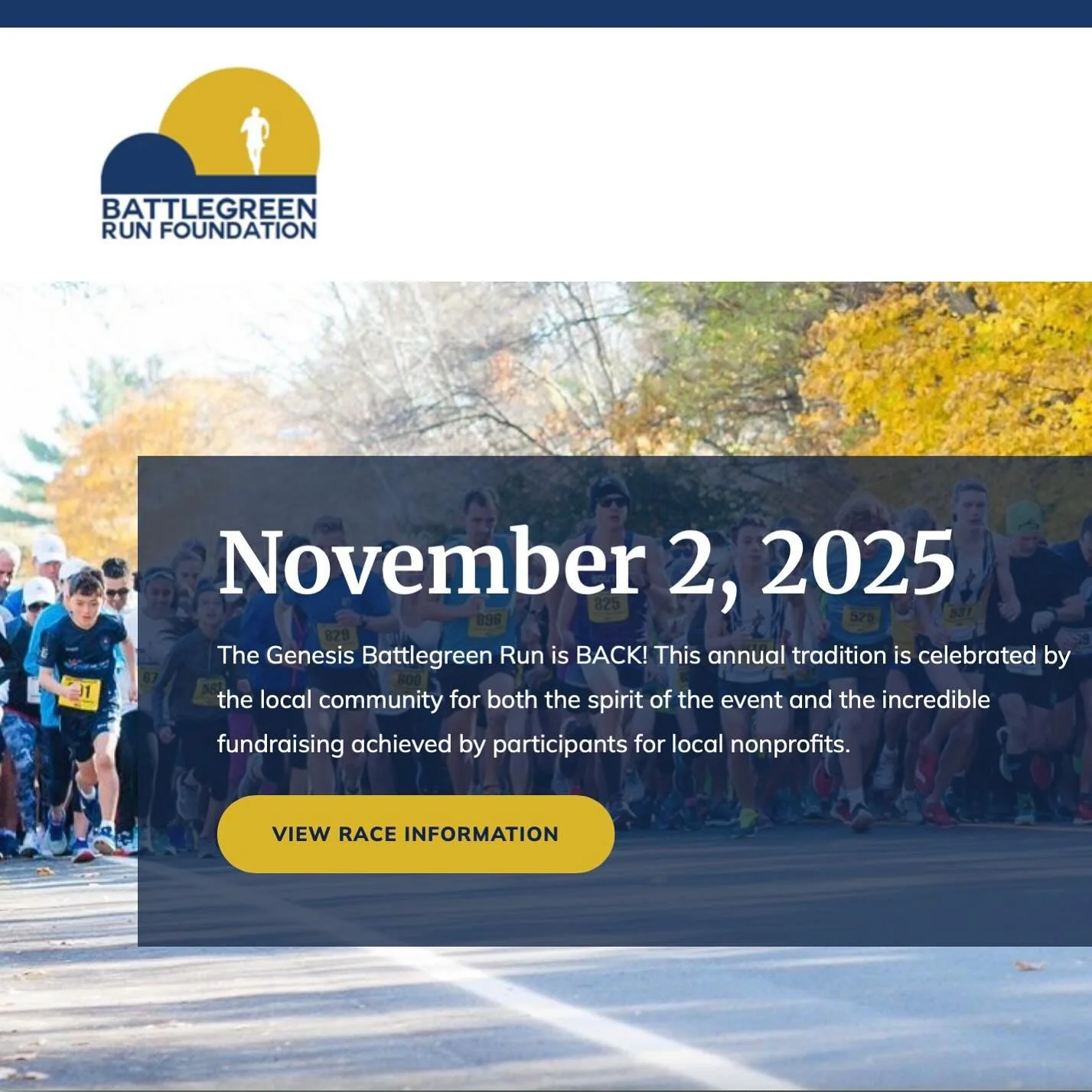 Little Smiles is thrilled to be a 2025 Nonprofit Partner of the Genesis Battlegreen Run. 🏃&zwj;♂️The Battlegreen Run Foundation organizes an annual road race each fall to fund a number of worthy local charities. Proceeds from the race and related fu