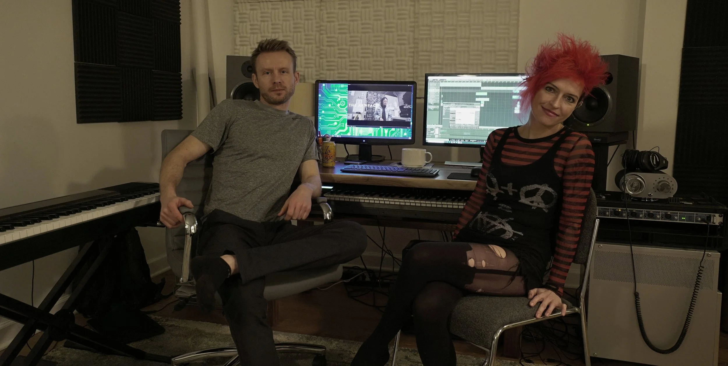 Ania and Ralph working on the score.jpg