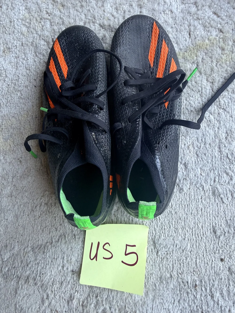 Adidas X cleats, US 5