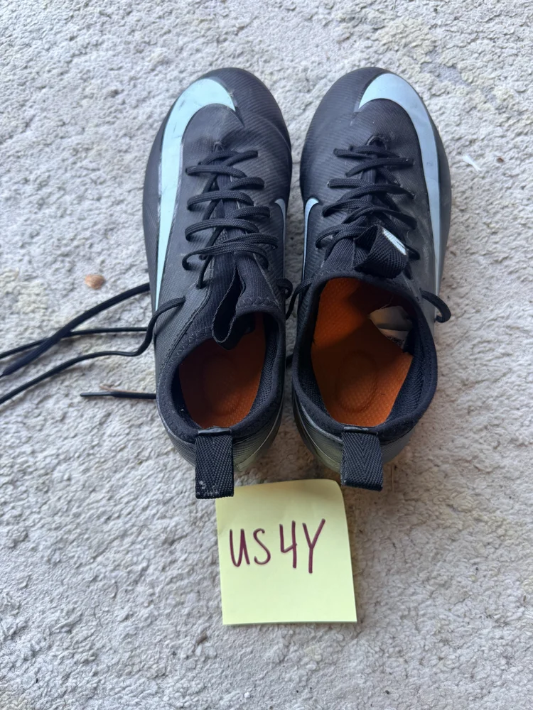 Nike Mercurial cleats, US 4Y