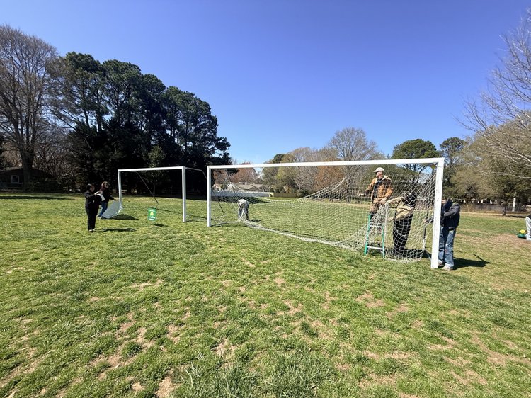 Alanton Elementary — setting up