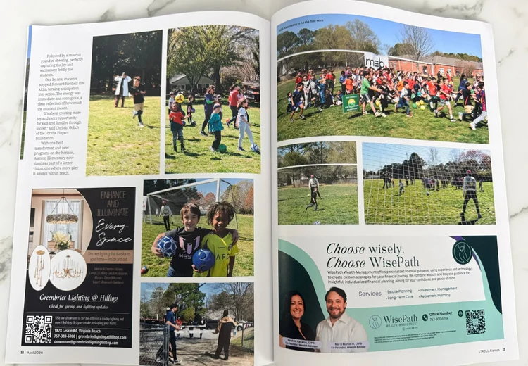 Alanton Elementary students celebrate the new soccer goals on campus