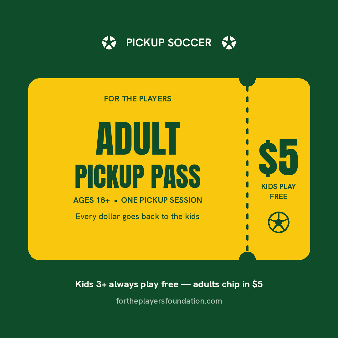 Adult Pickup Soccer Pass