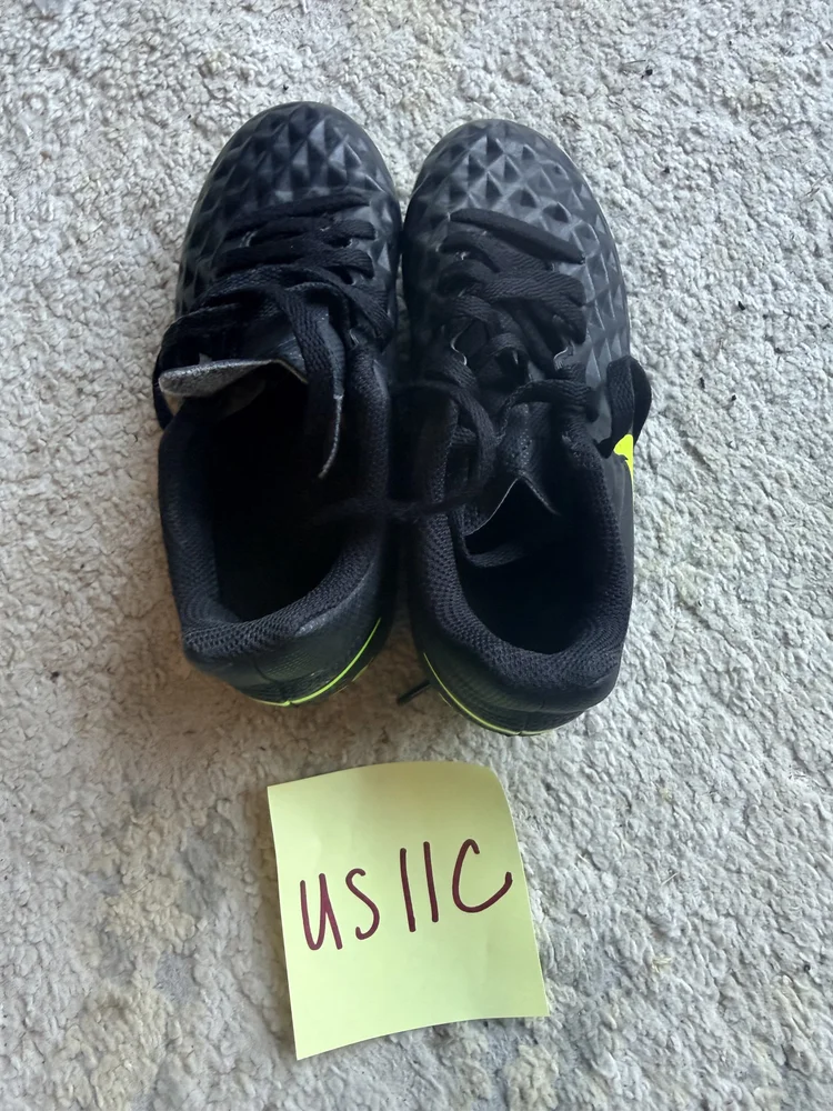 Nike all black cleats, US 11C