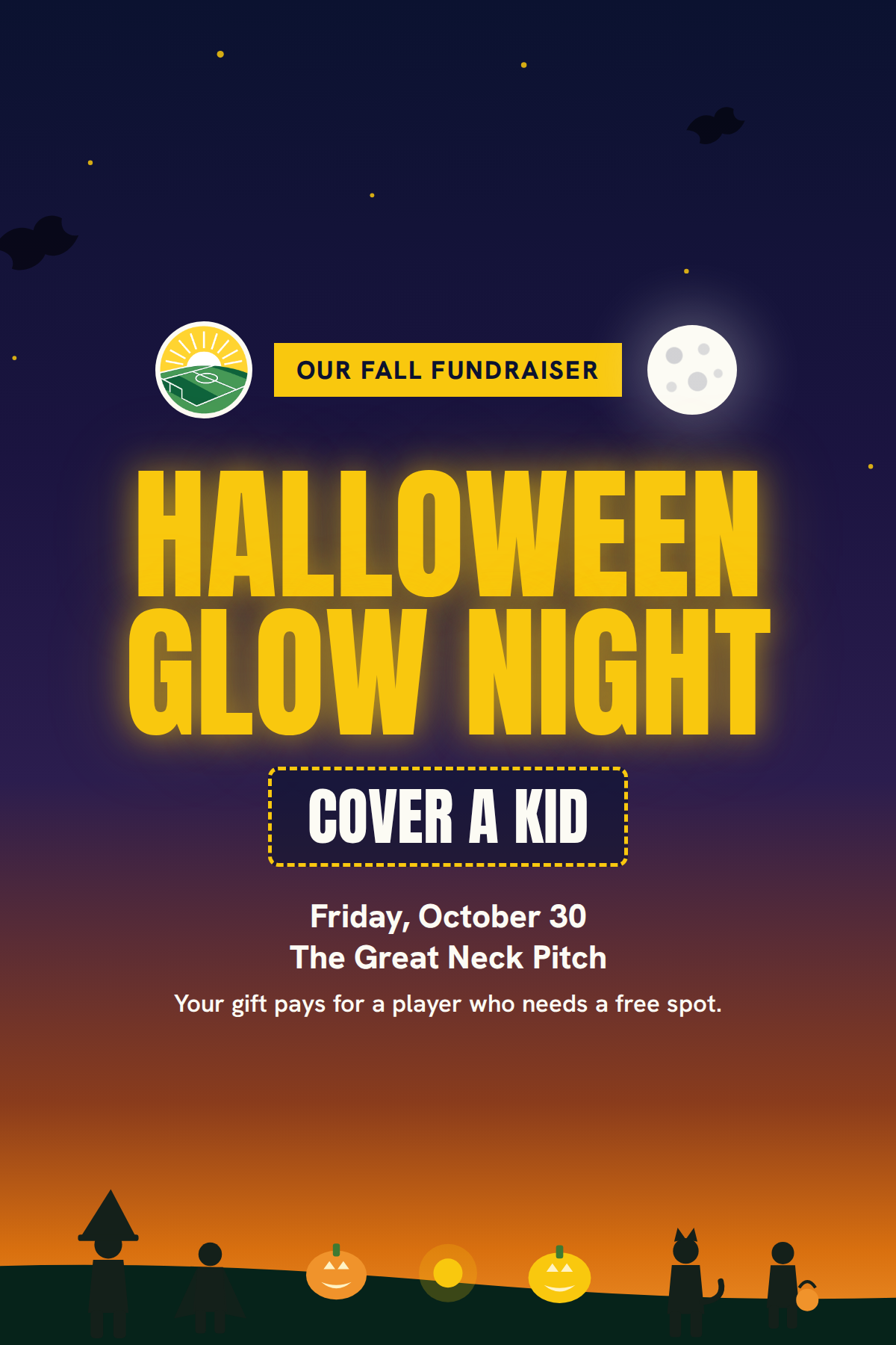 Cover a Kid's Glow Night Ticket