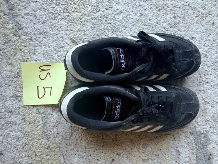 Adidas Samba cleats, US 5