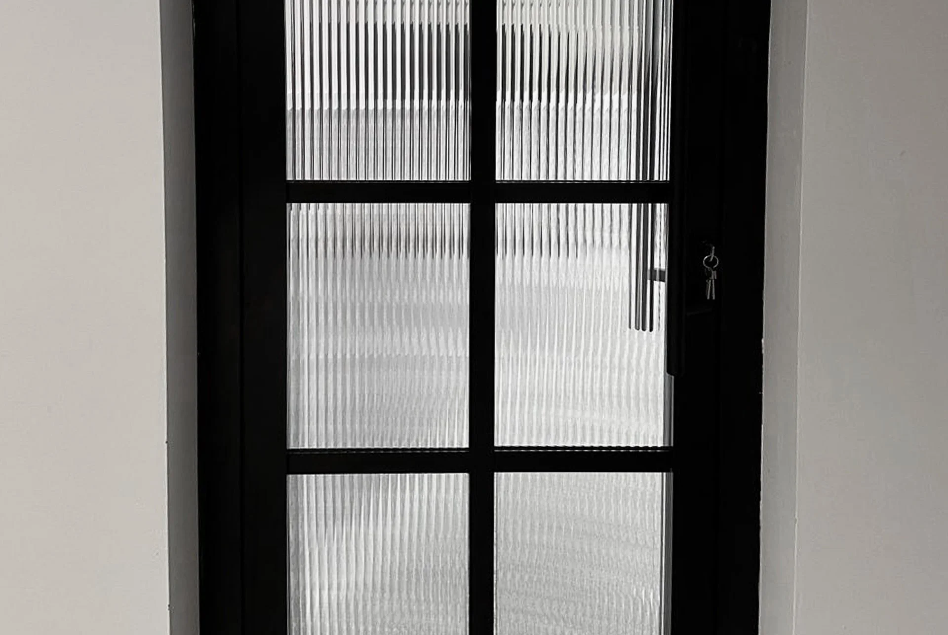 Crittal Door Reeded Film Installation