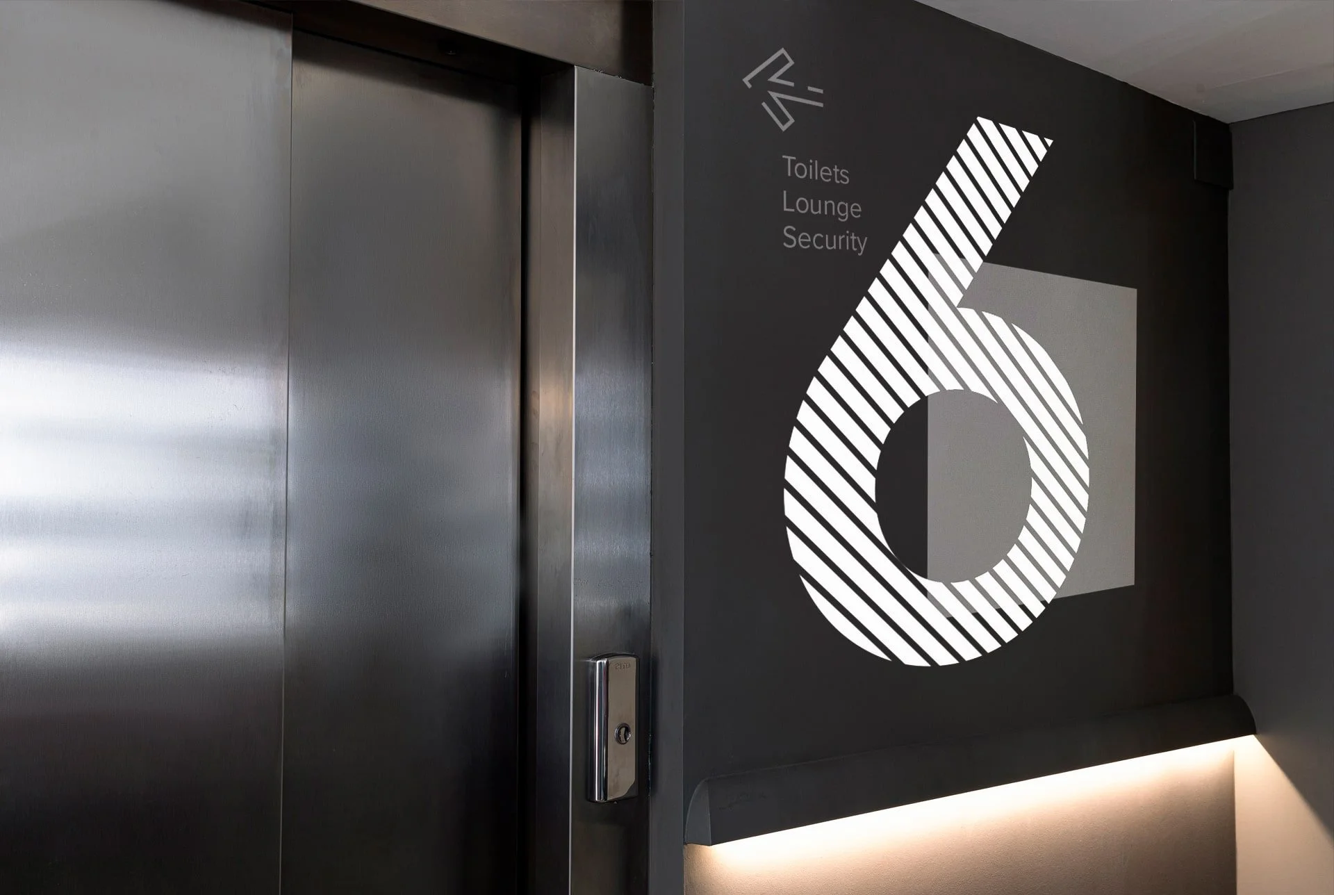 Lift Lobby Directional Wall Graphics Wayfinding