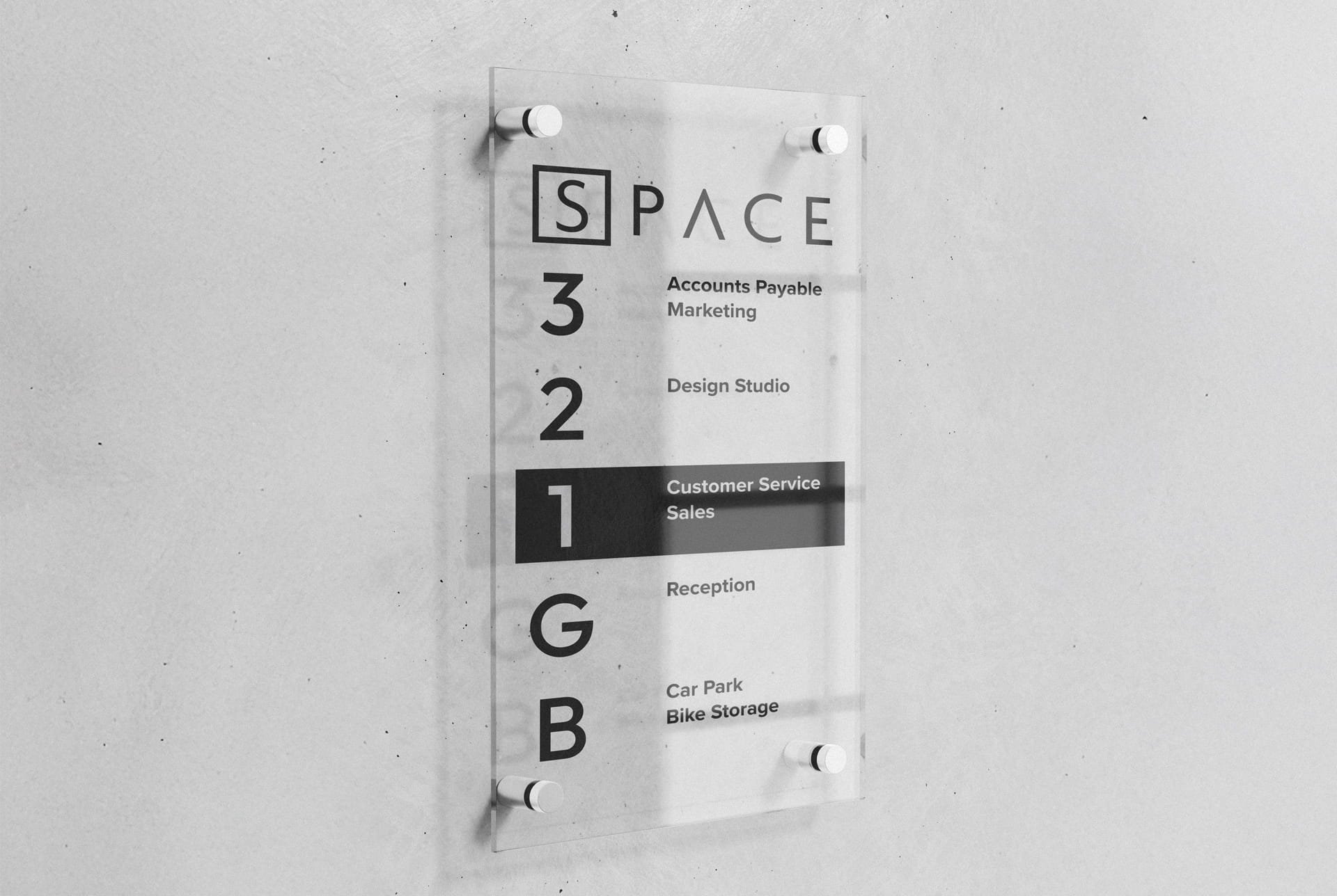 Acrylic Reception & Lobby Directory Signs