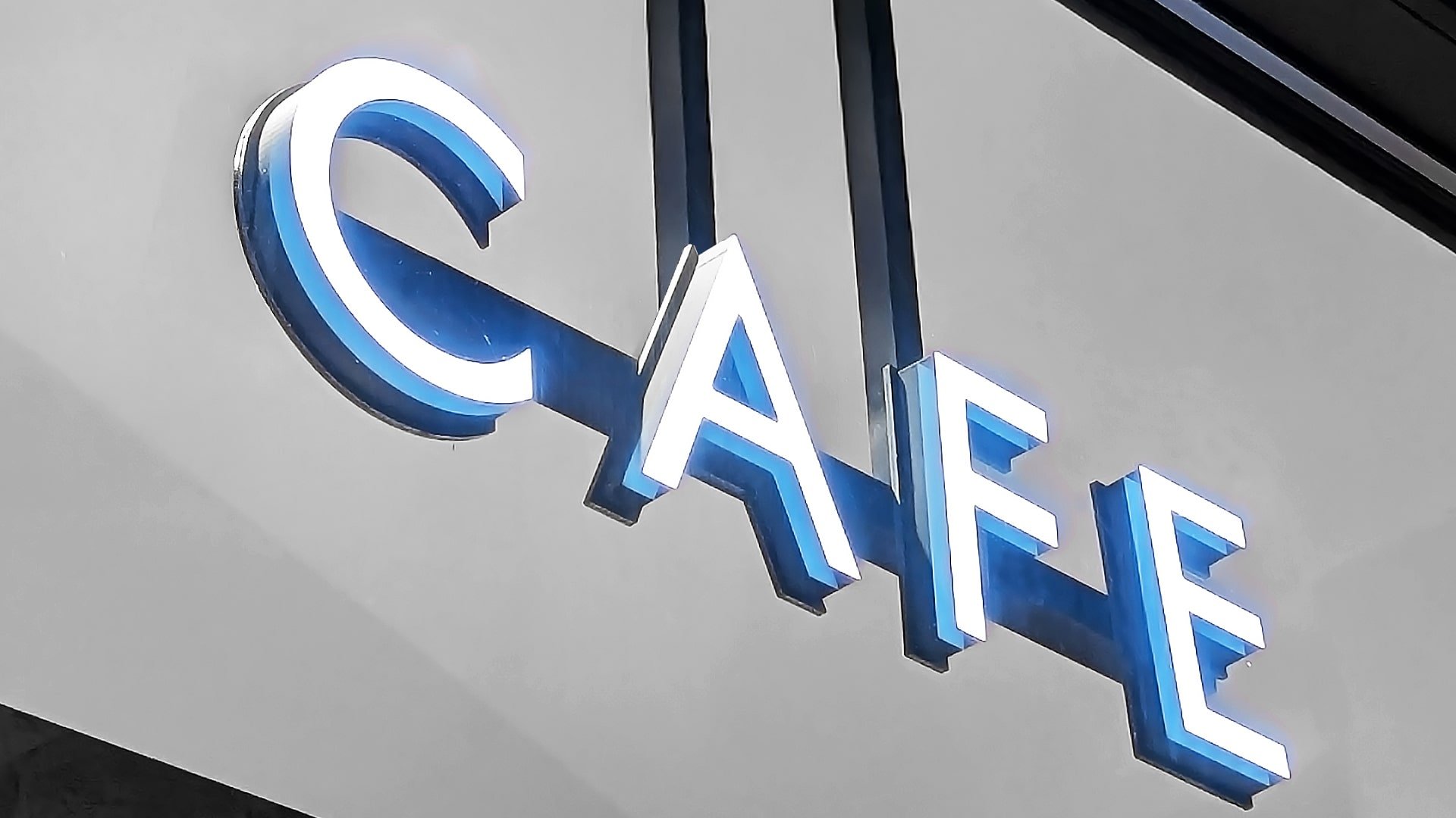 Ceiling Mounted Illuminated Letter Signs