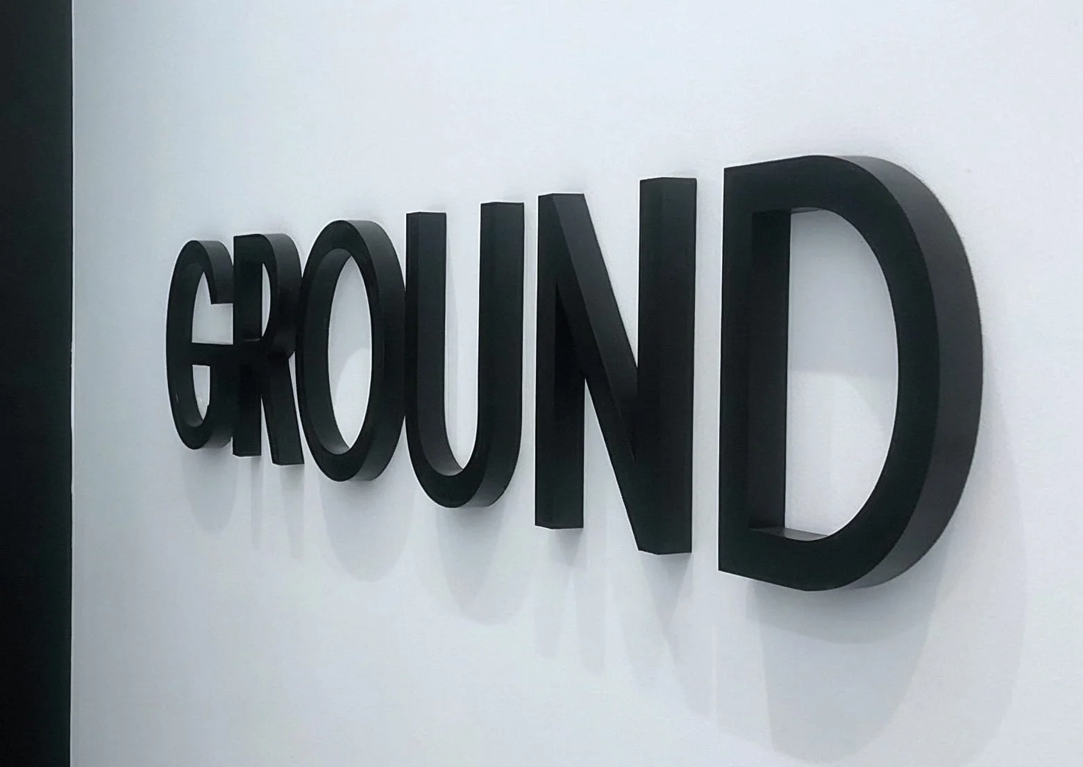 Black Sprayed Acrylic Letters 20mm