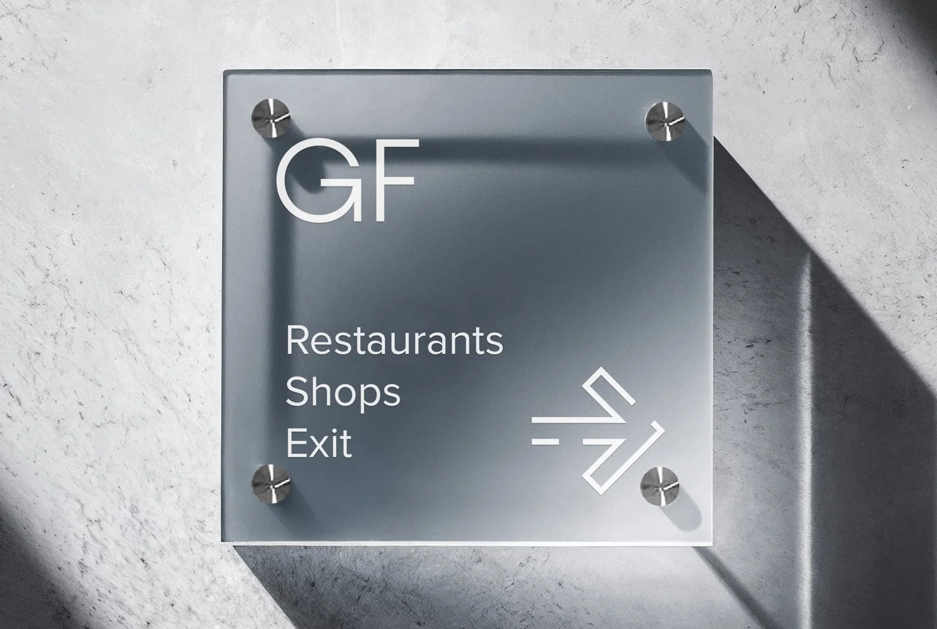 Acrylic Wayfinding Directory Sign