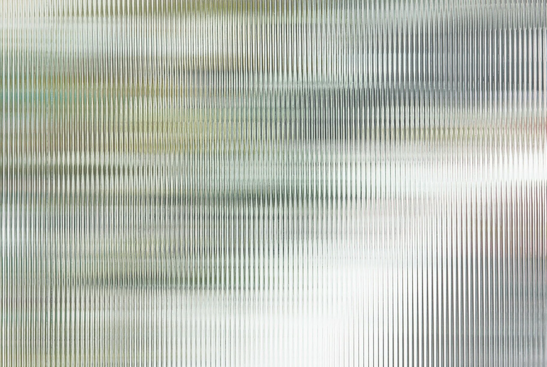 Reeded film installation for office glass