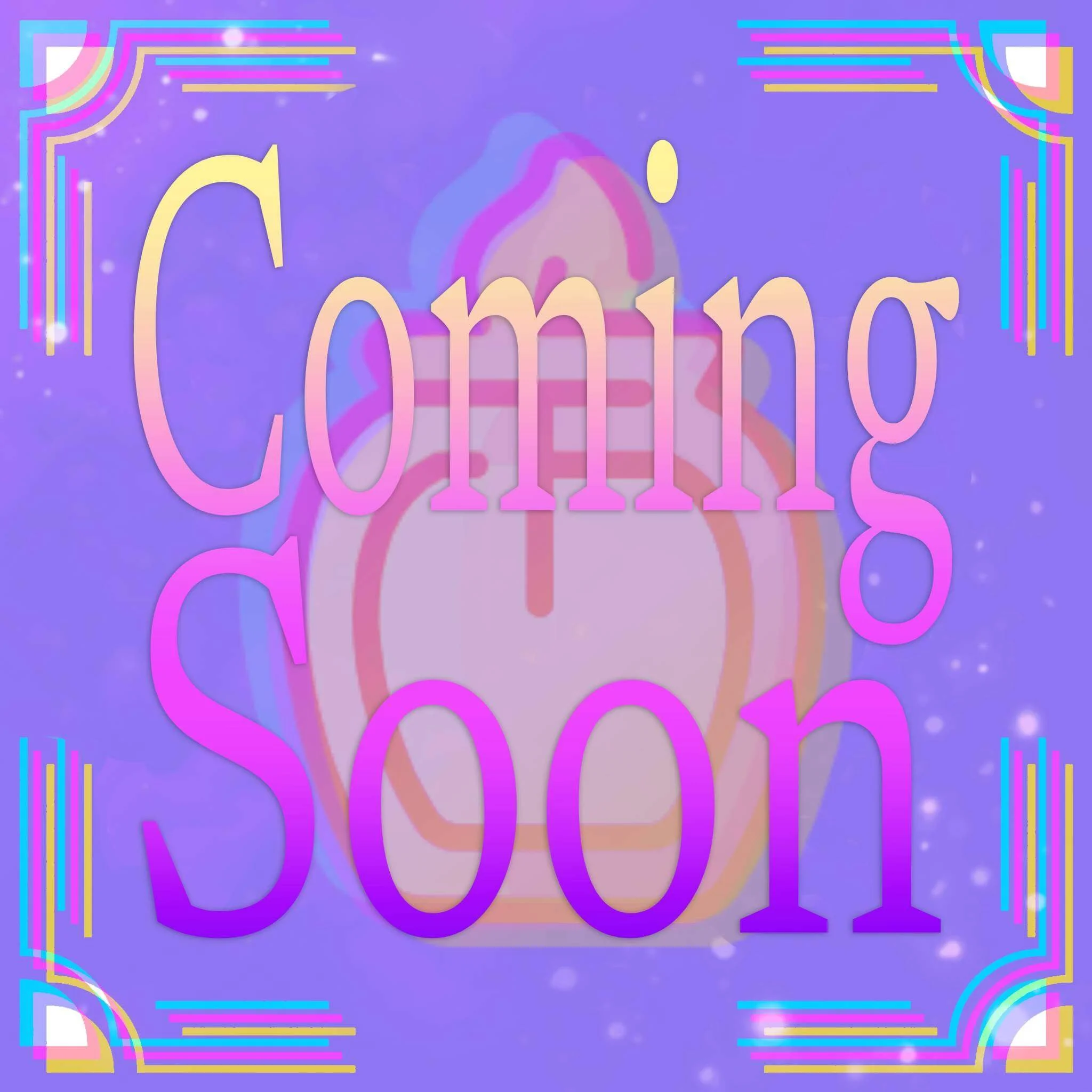 A colorful graphic with the words 'Coming Soon' overlaying a stylized candle surrounded by colorful stars and geometric patterns on a purple background.