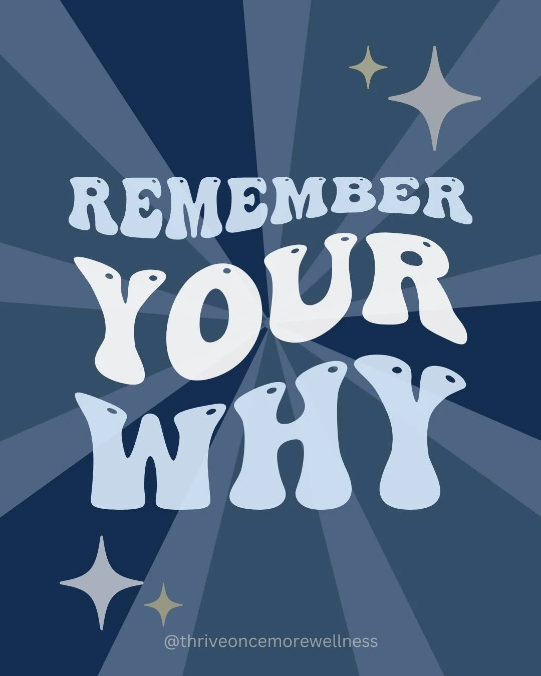 Motivation fades. Energy dips. Life gets busy.

But your why, the reason you started, THAT'S what carries you through when motivation disappears!

Maybe your why is wanting to feel present with your family again.

Maybe it&rsquo;s having energy that 