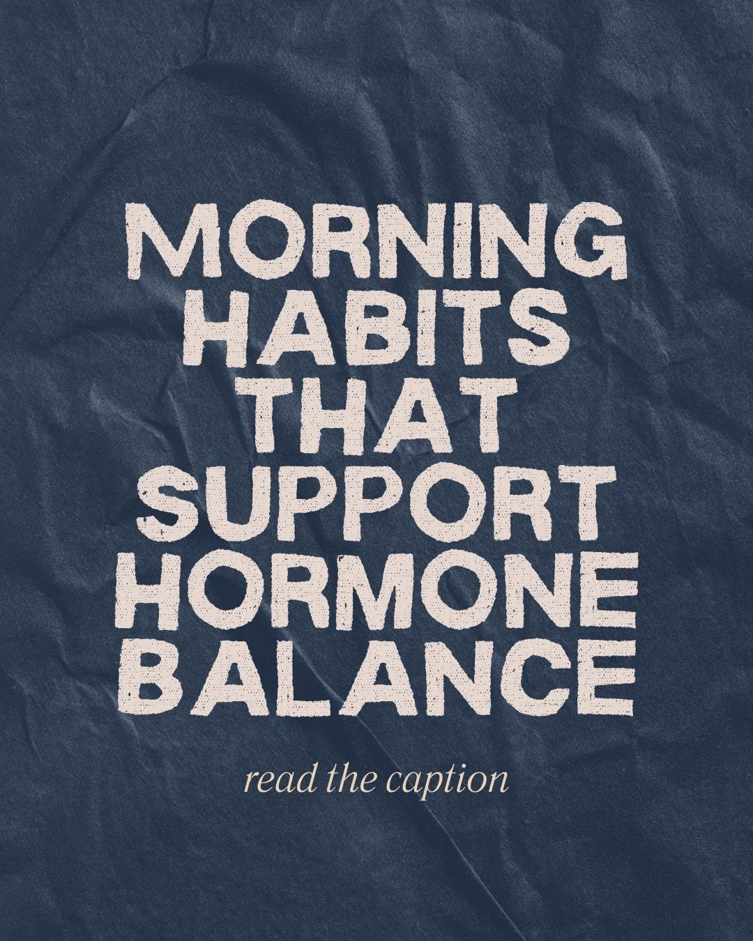 Your morning sets the tone for your hormones throughout the day🌞

Instead of rushing straight into emails or caffeine, try beginning your day with habits that tell your body, &ldquo;You&rsquo;re safe, nourished, and supported.&rdquo;

✨ Hydration: Y