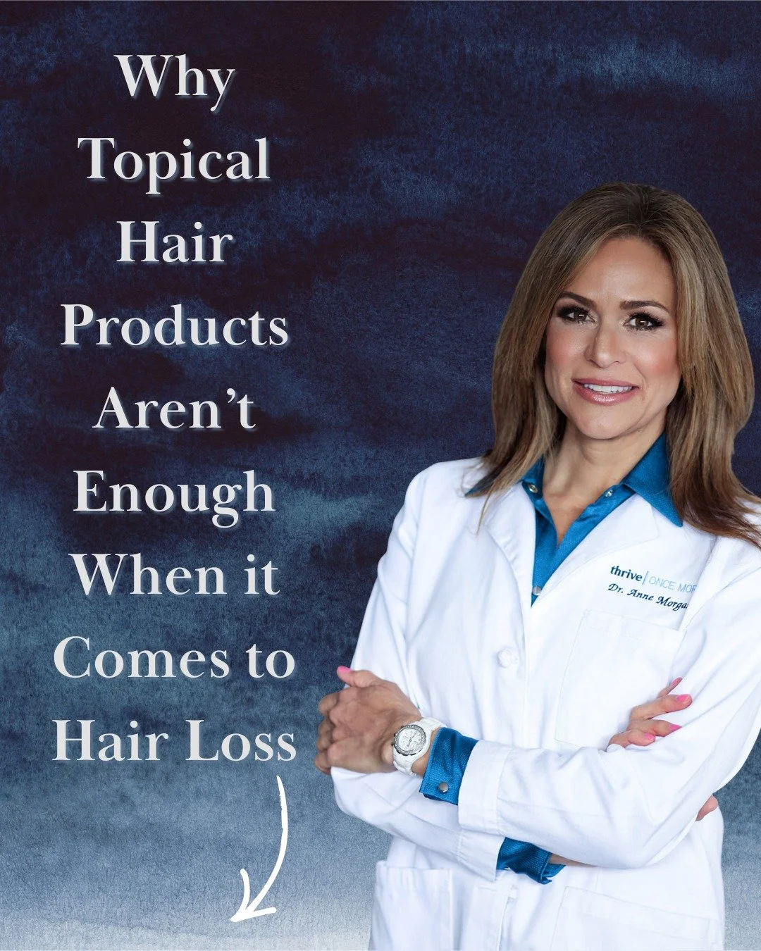 Shampoos, serums, and scalp treatments can support hair health, but they rarely solve hair loss on their own.

That is because hair growth is directed from within.

Your hair follicles respond to internal signals like hormones, nutrient availability,