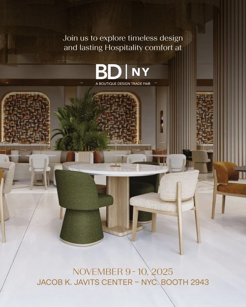 Adriana Hoyos where luxury meets hospitality. Stop by and see us at BD|NY booth 2943.
#BDNY2025 #hospitalitydesign #hotelsandresorts #hoteldesign #luxuryhotel