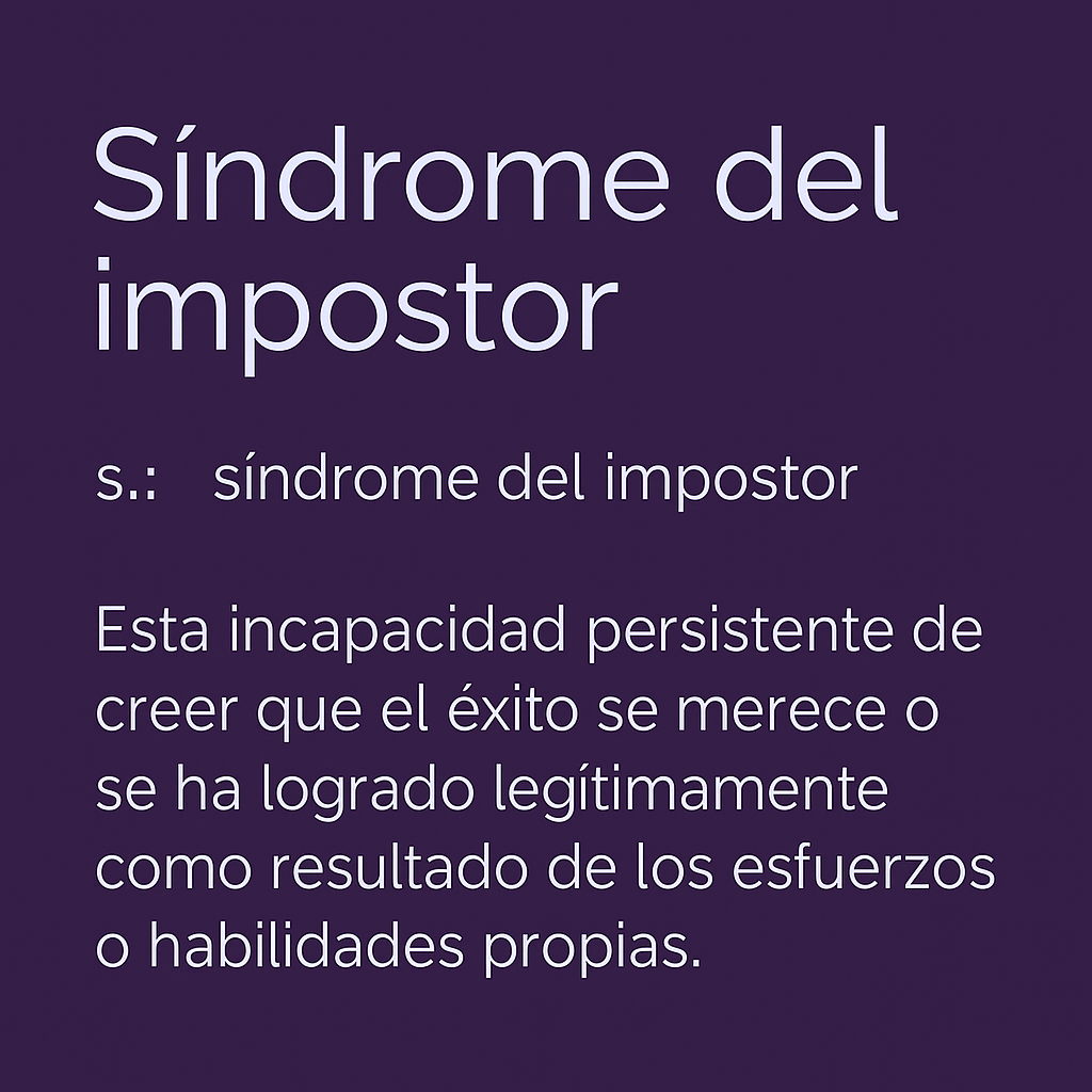 Cuando el impostor se sentó junto a mi