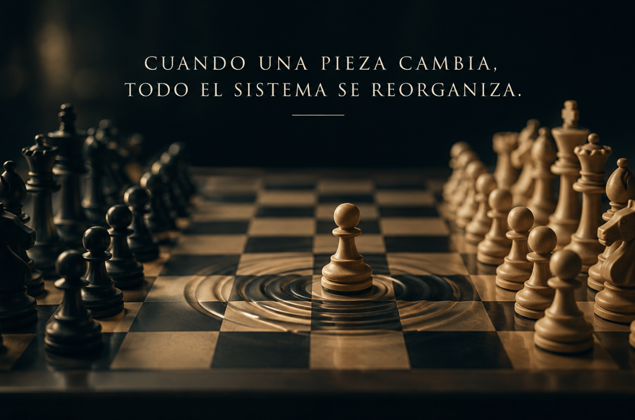 Cuando una pieza cambia, todo se mueve