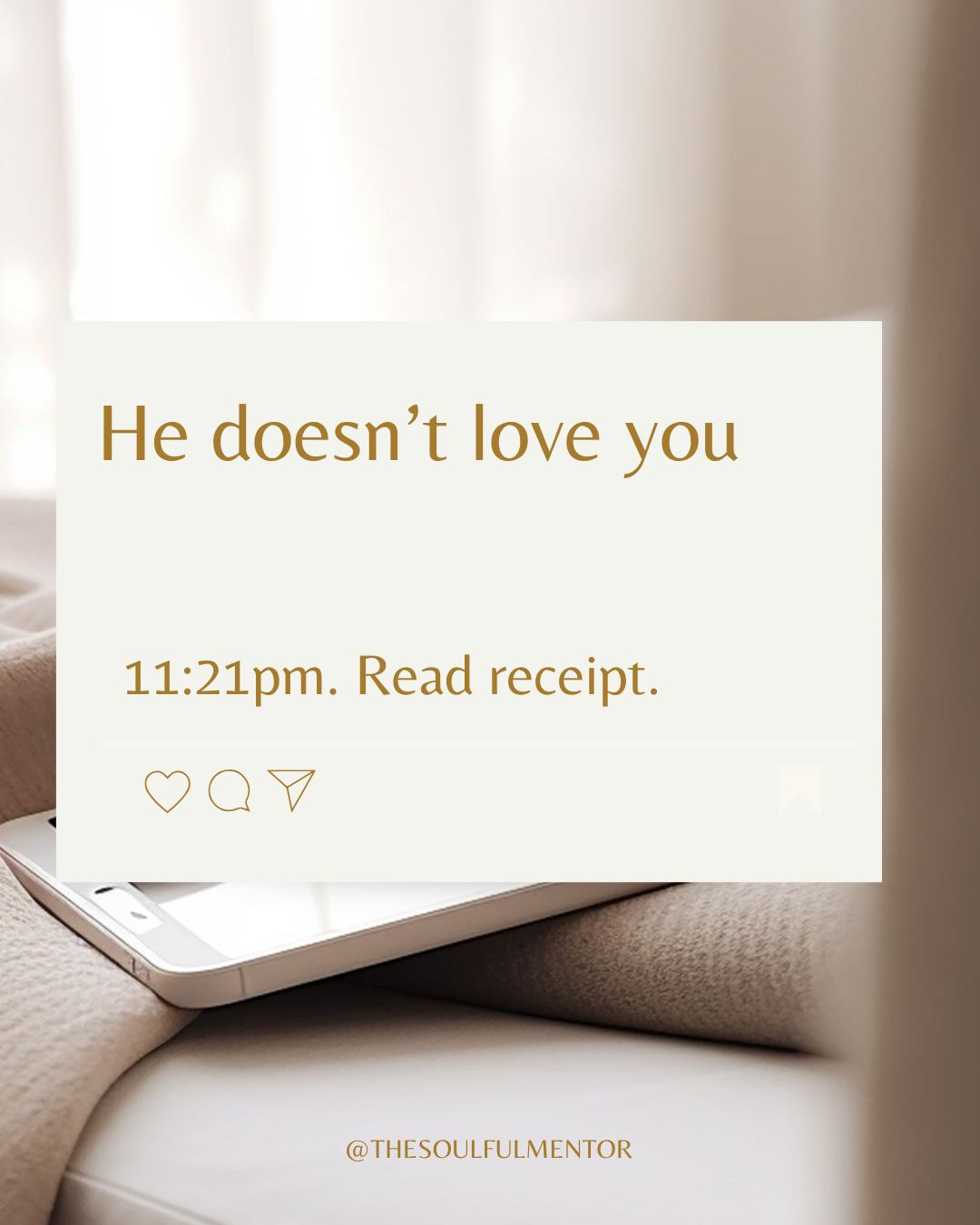 He Doesn't Love You
