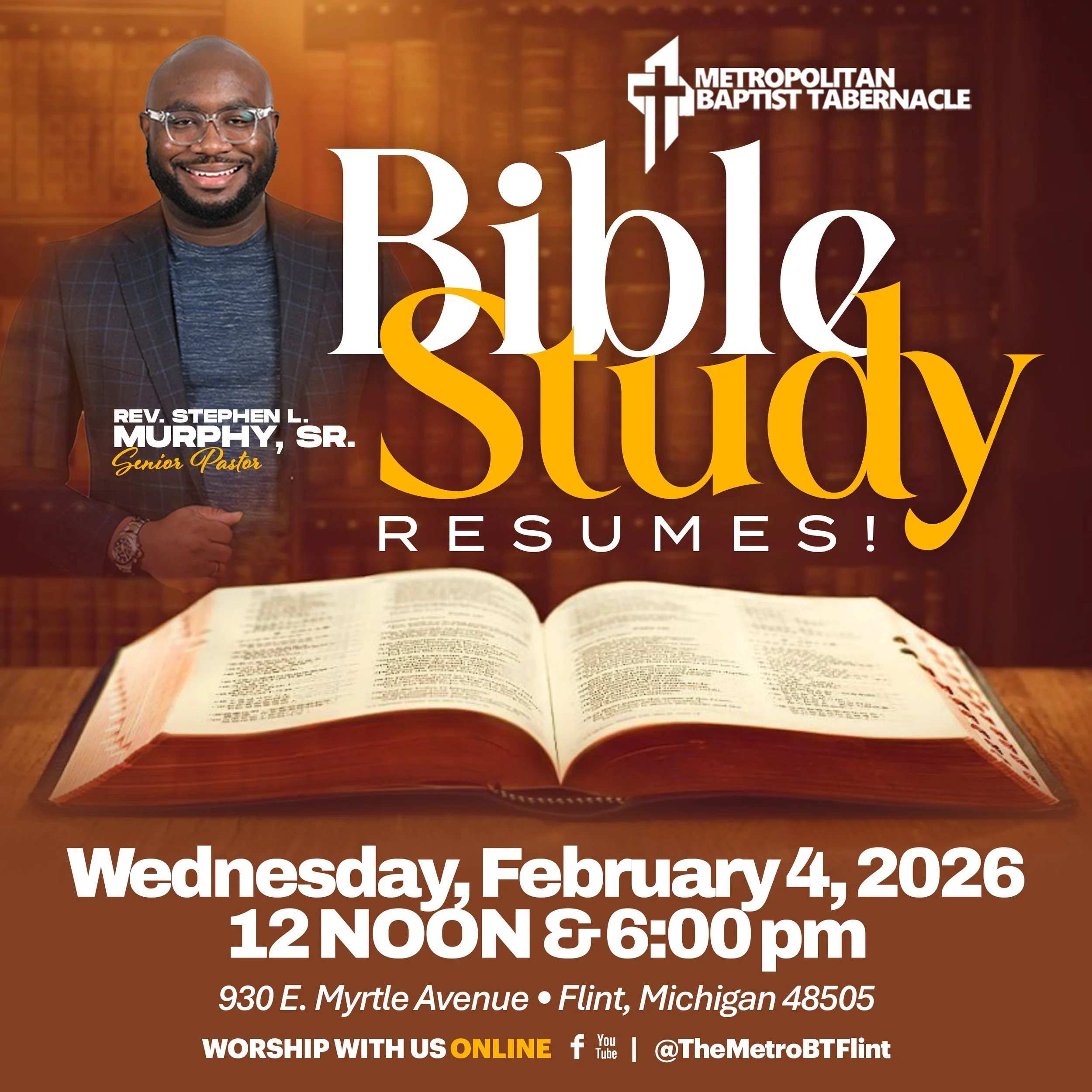 Bible Study is Back!