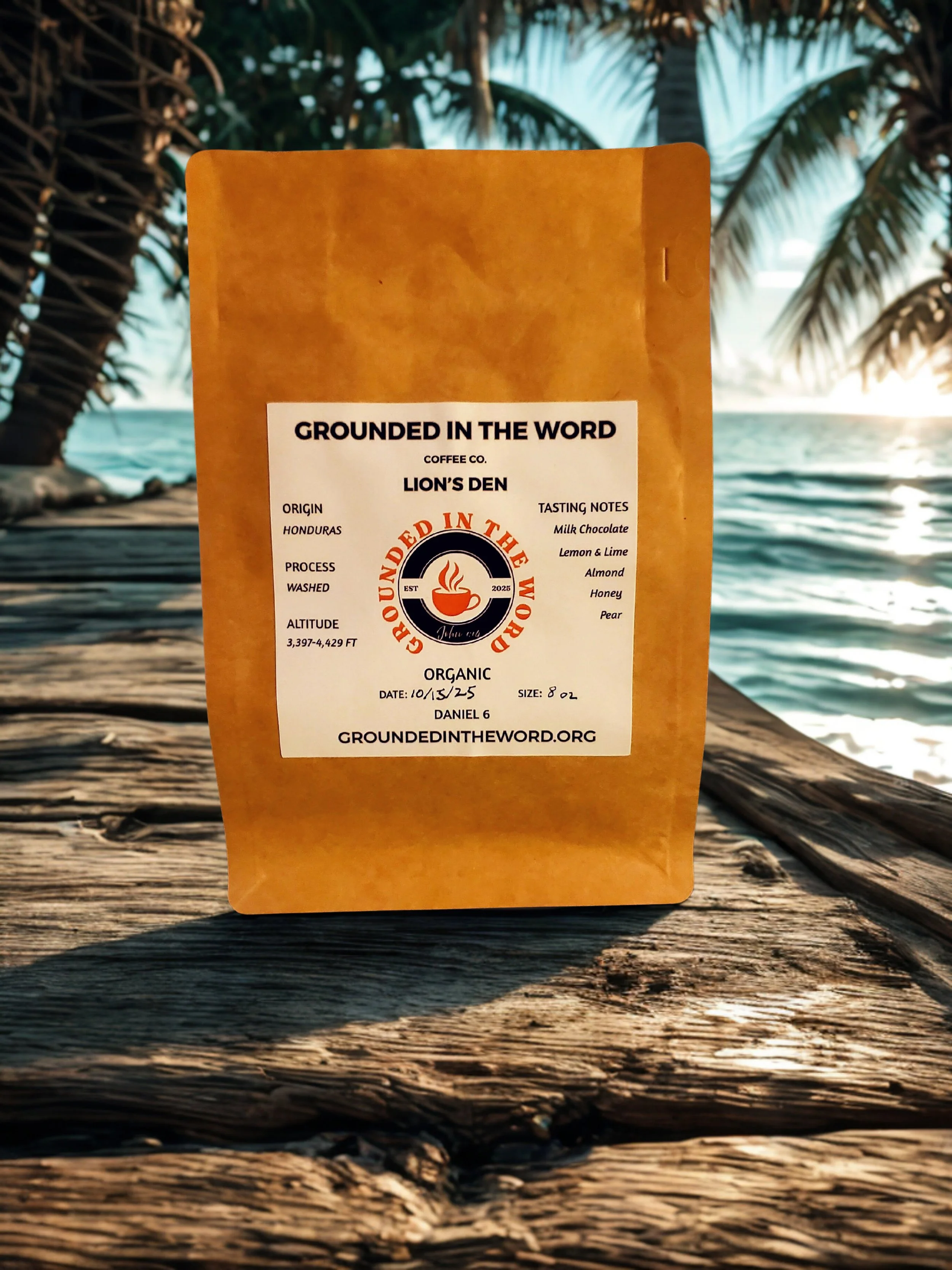 “Lion’s Den” (Organic) 8 oz. Makes a great espresso!