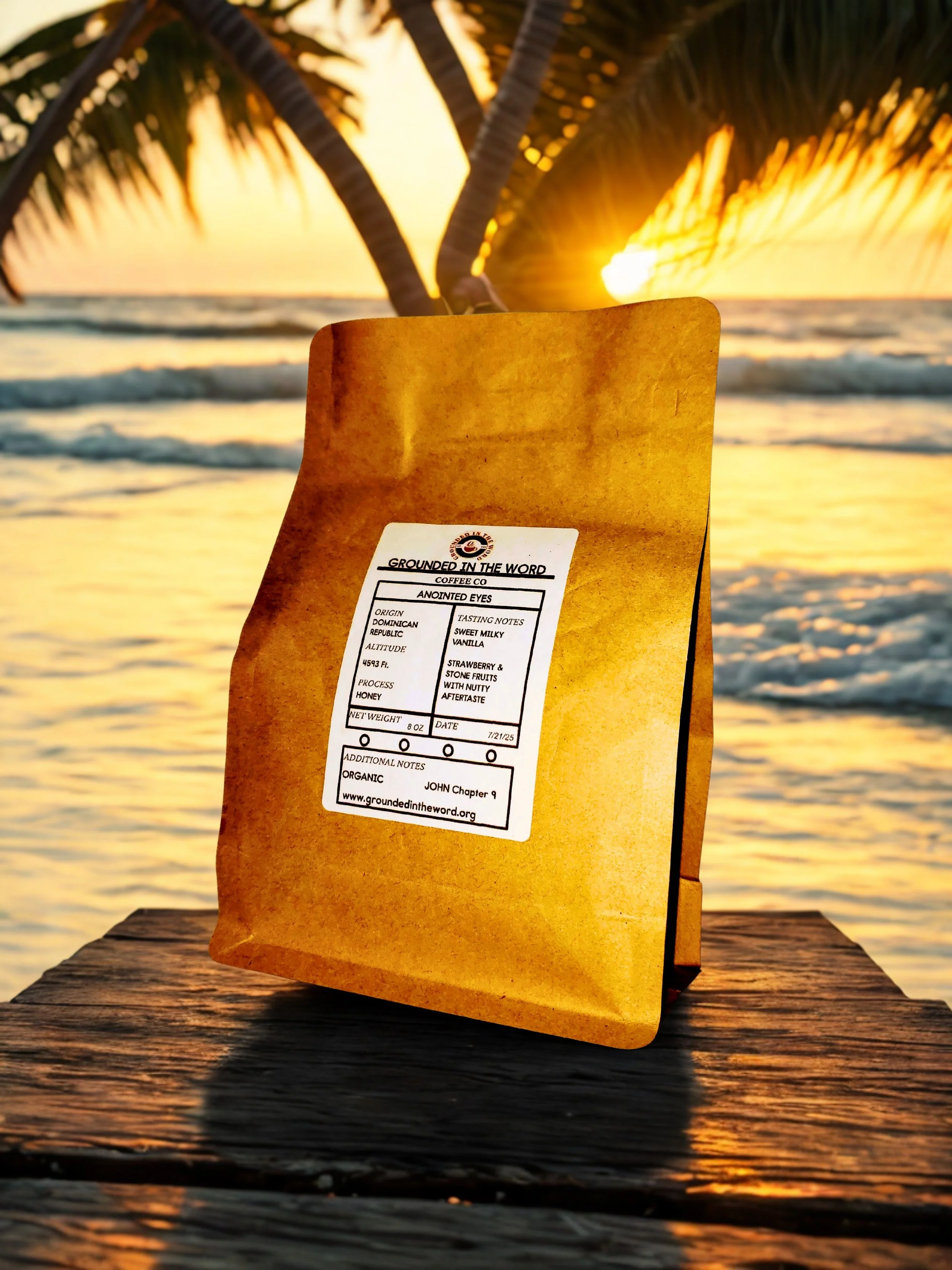 "Anointed Eyes" (Organic) Medium-Dark 8 oz. Red Honey Process