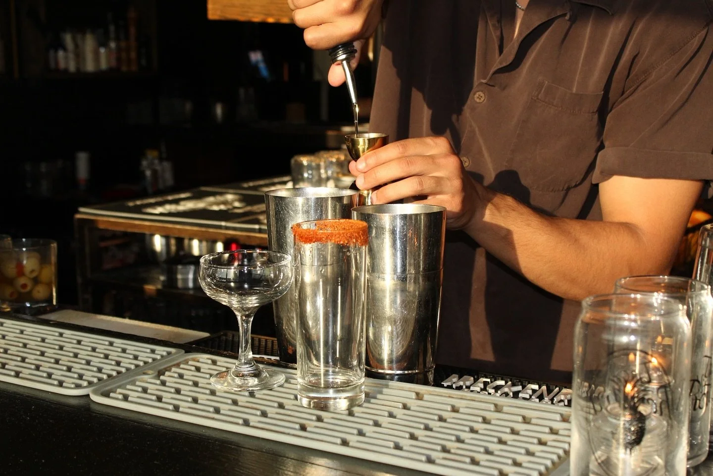 Makin New Pony &amp; Burnt Honey like it's our job, because it is. Sun's out, bottoms up y'all!