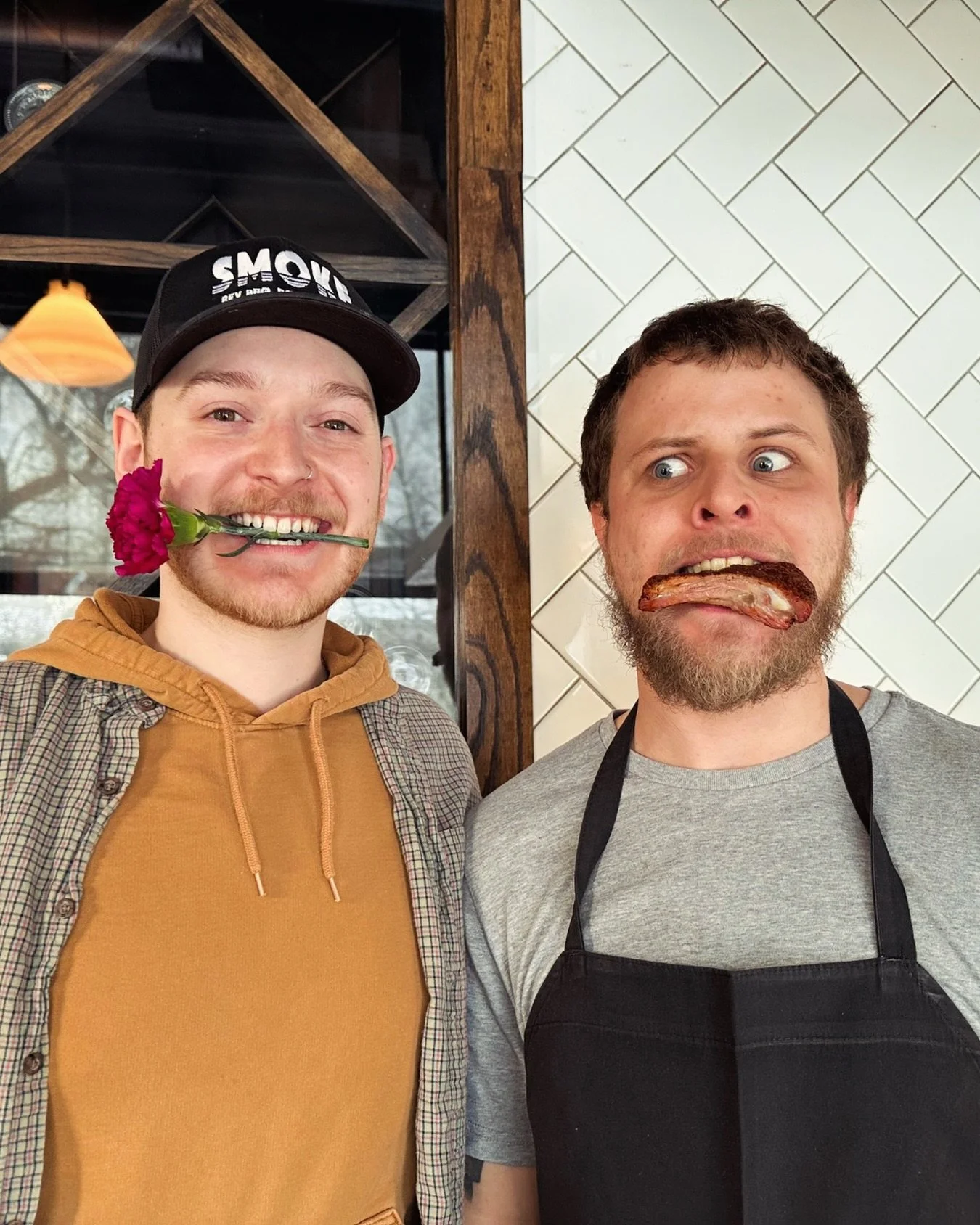 Roses or Ribs? 🌹🐷

It's Friday the 13th and we're rollin into the weekend with love in our hearts and bbq in our bellies y'all. &hearts;️🔥💨

We're nearly booked for tomorrow but there's still some room and walk-ins are always welcome at the bar! 