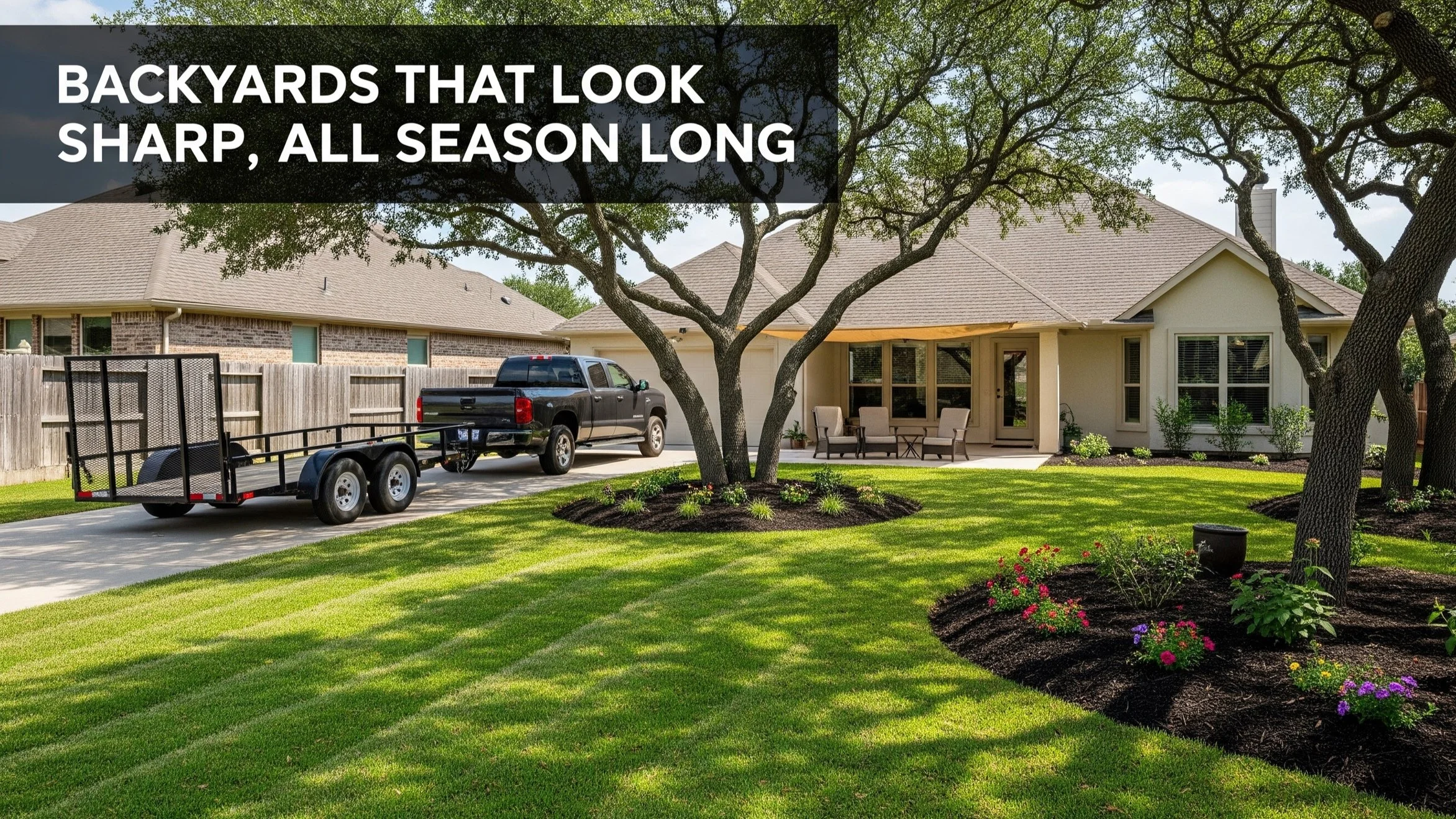 Backyard landscaping