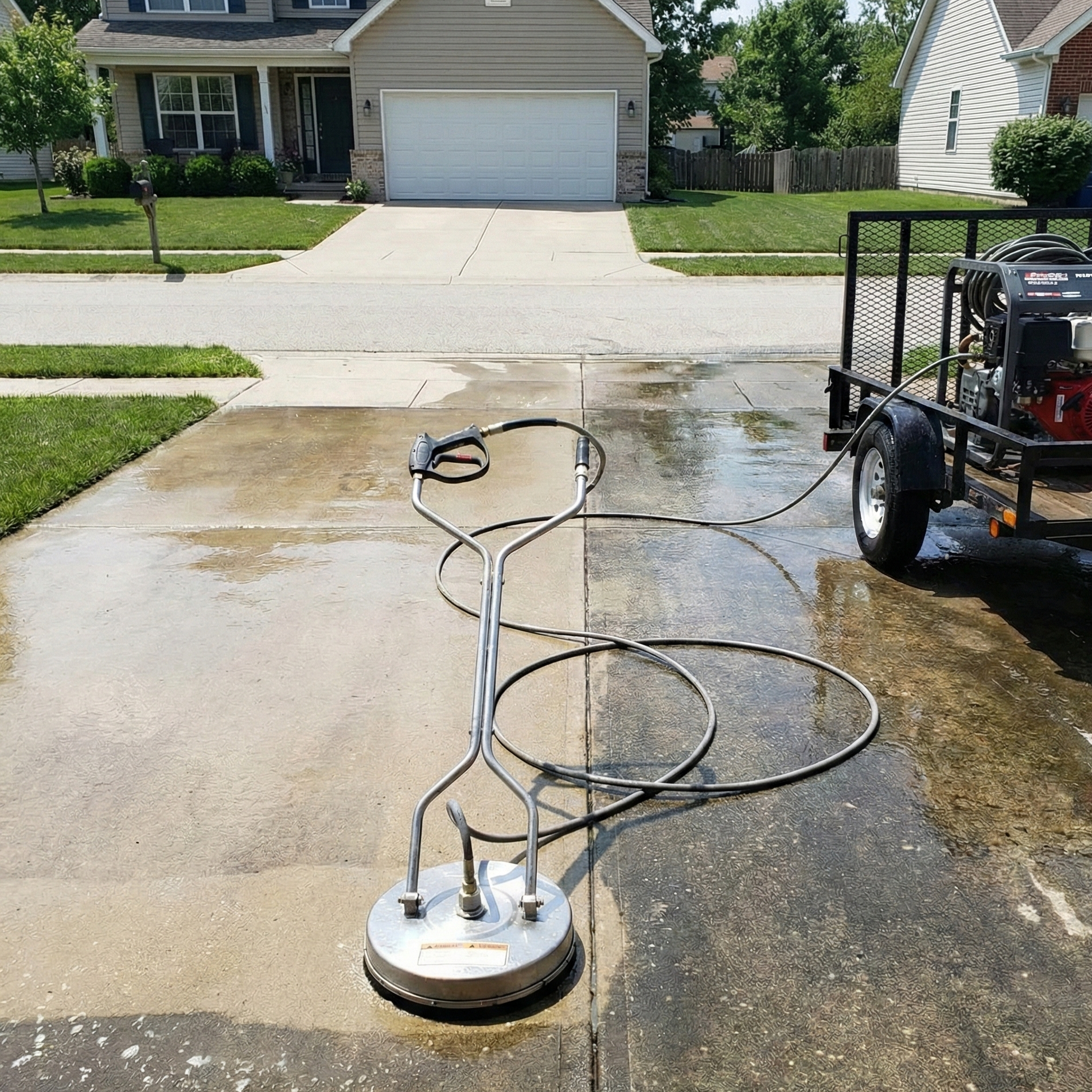 Driveway Pressure Washing
