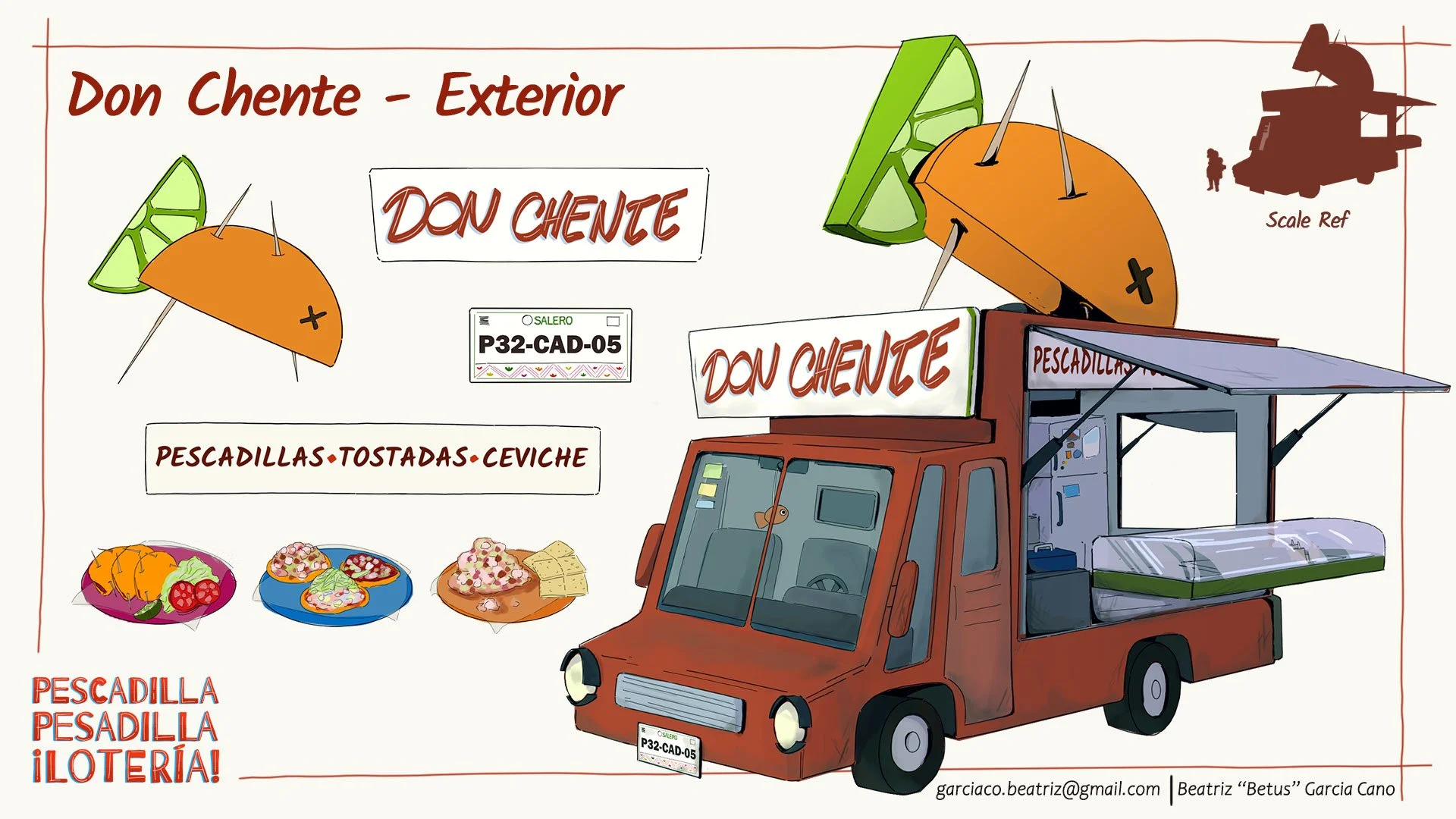 Don Chente food truck design page