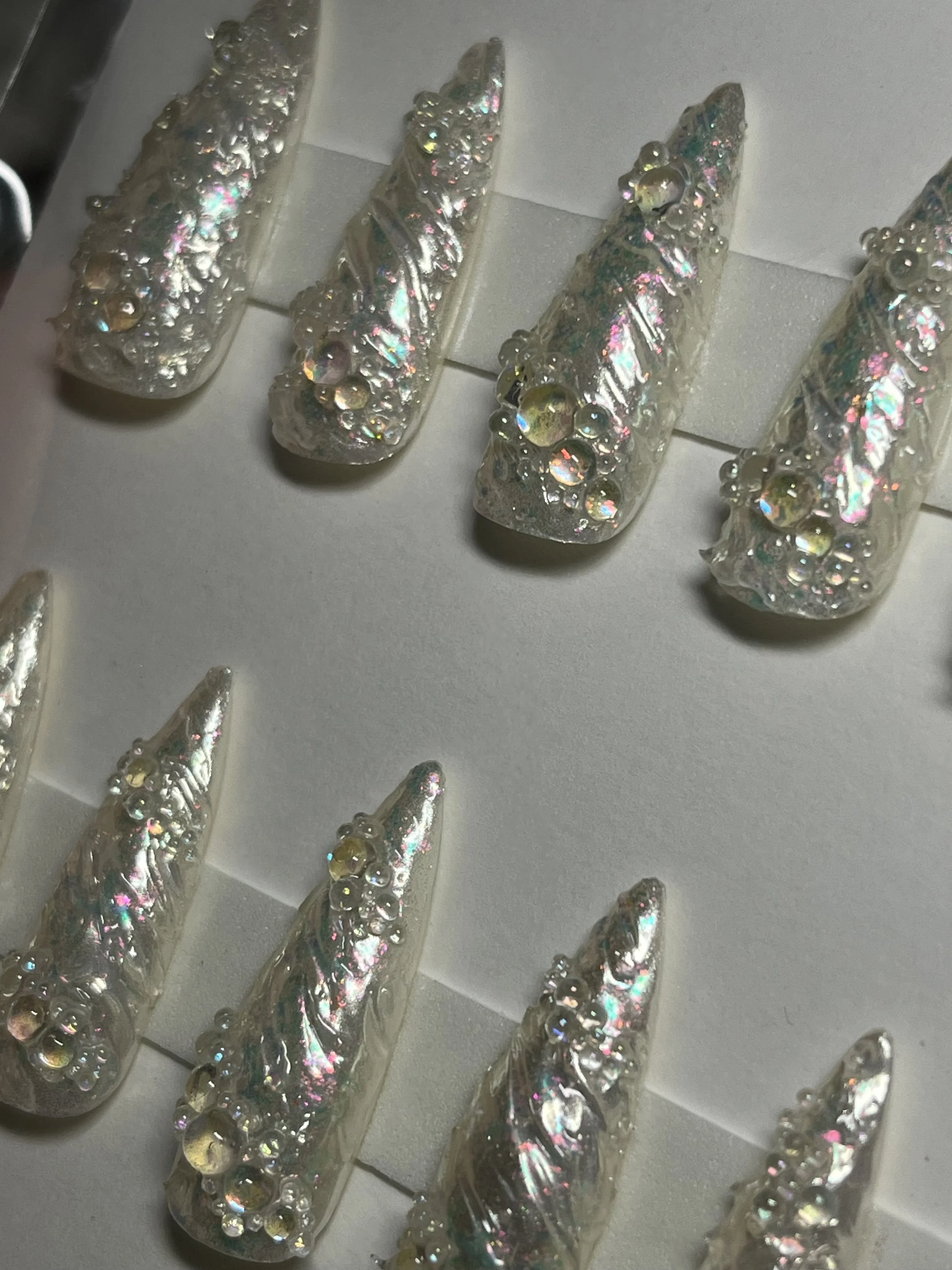 Custom press on nails for theatre performance (Macnas Parade), Galway