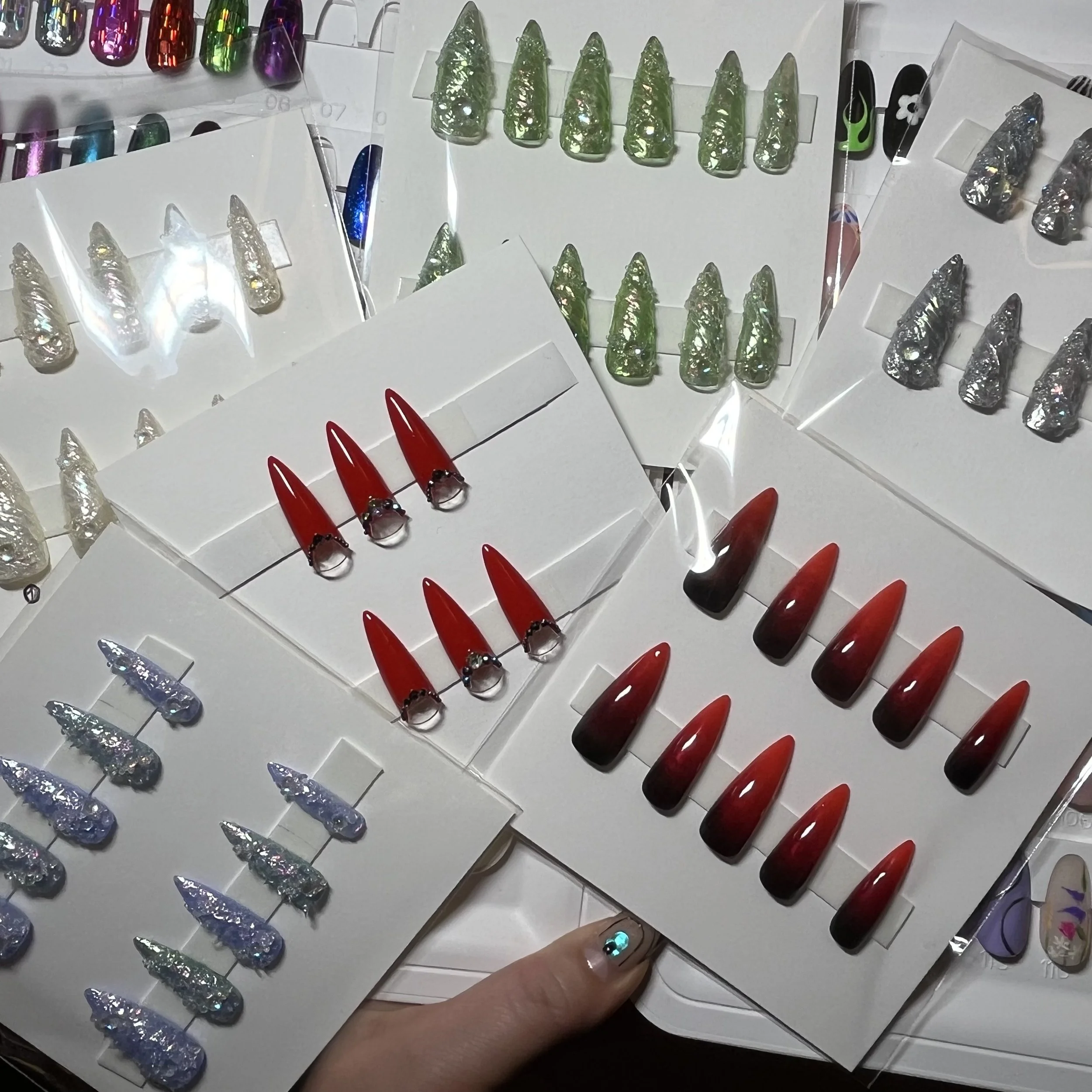 Custom press on nails for theatre performance (Macnas Parade), Galway