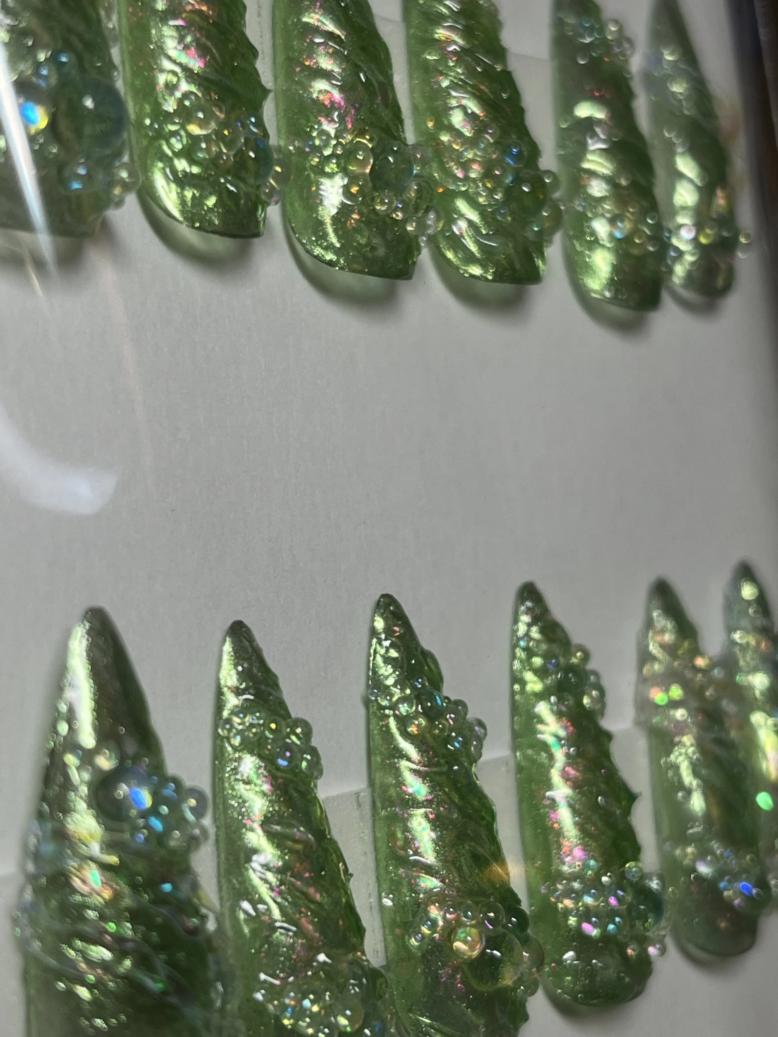 Custom press on nails for theatre performance (Macnas Parade), Galway