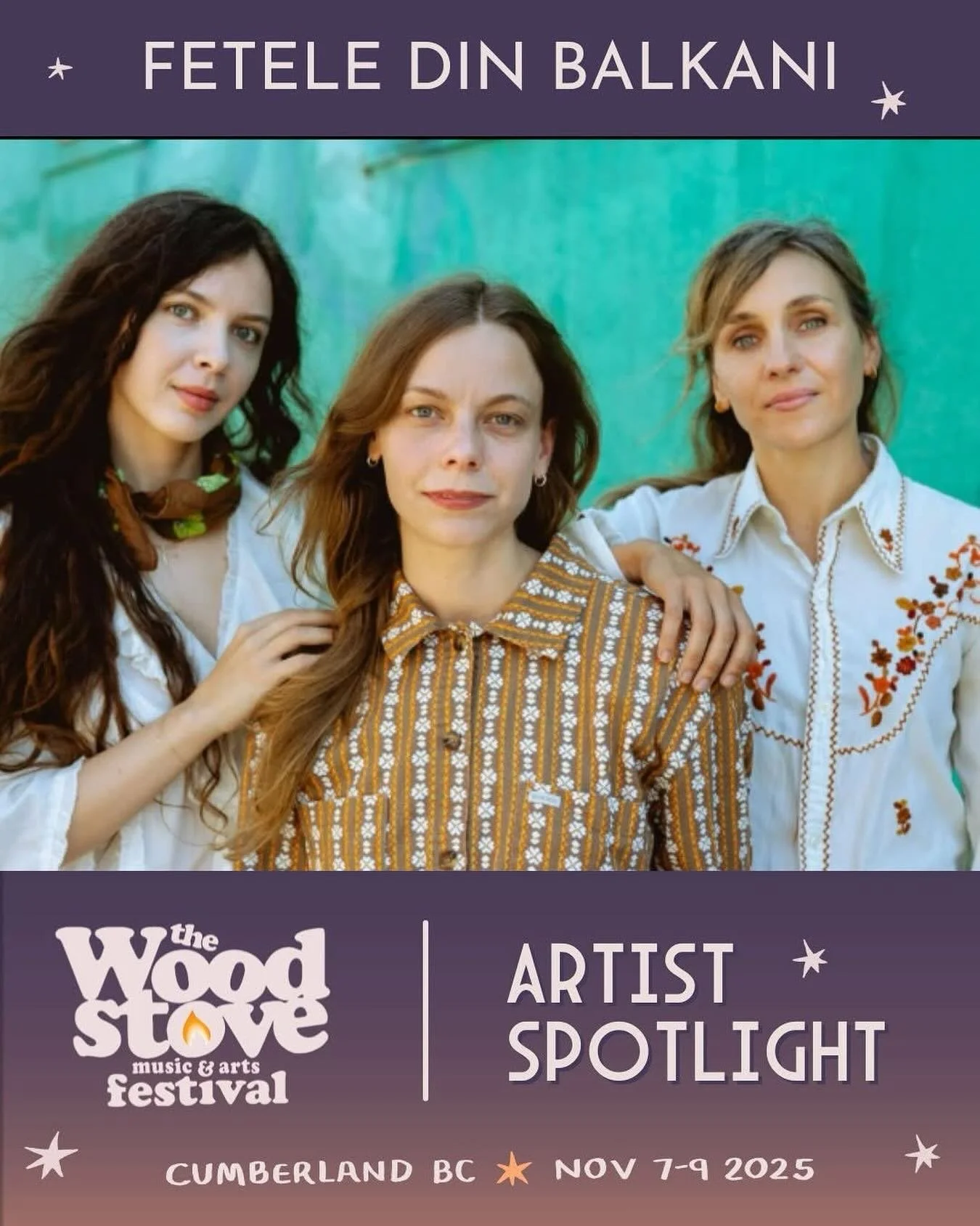 🌙 Let&rsquo;s dance, dream, and drum together! Fetele din Balkani await you at @woodstovefestival! 🎻 🎹 🥁
