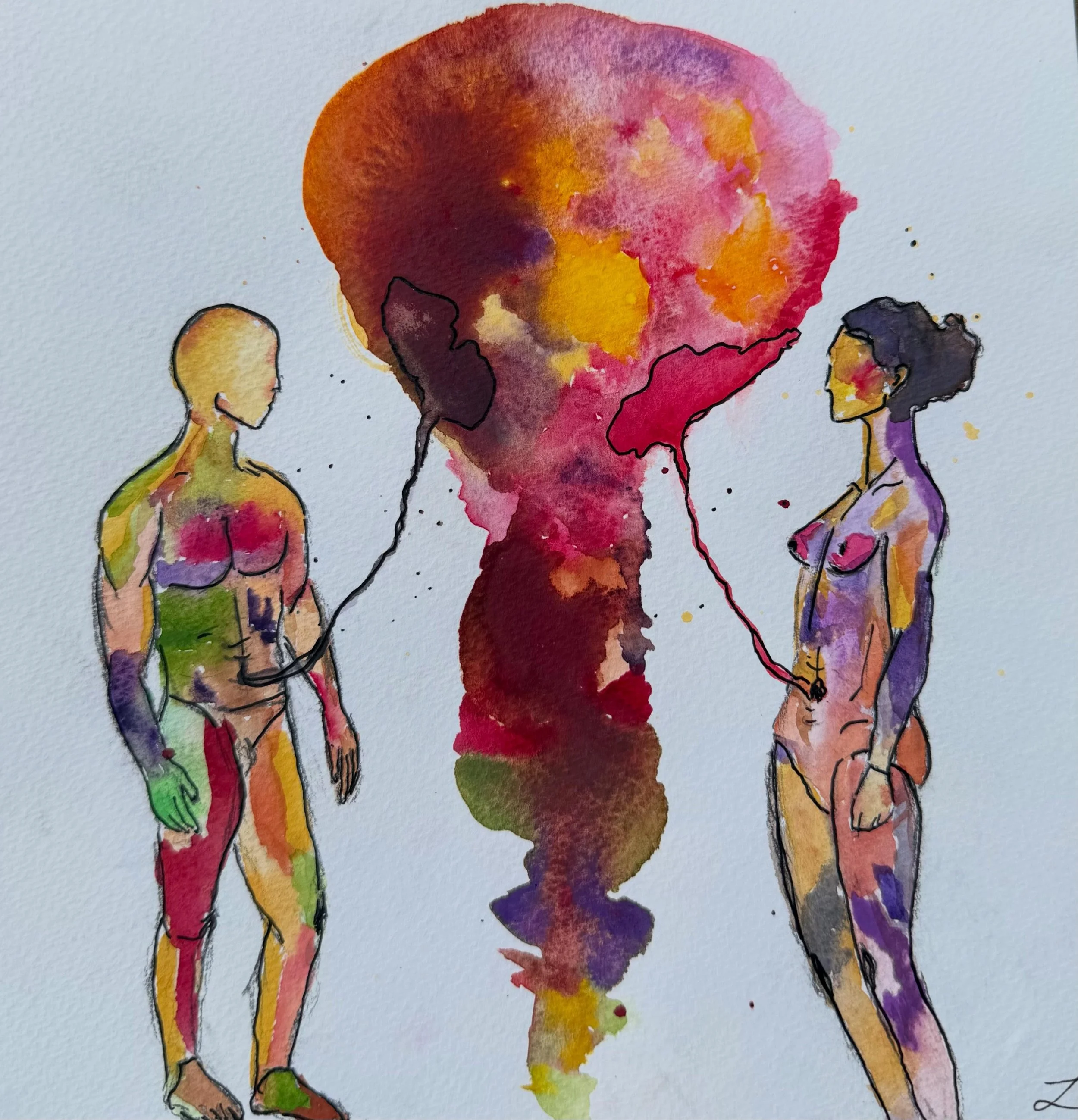 Attached. 

#watercolor #watercolorpainting