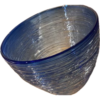 Firebrand Glass - Julia Reimer "Gossamer Bowl, Blue"