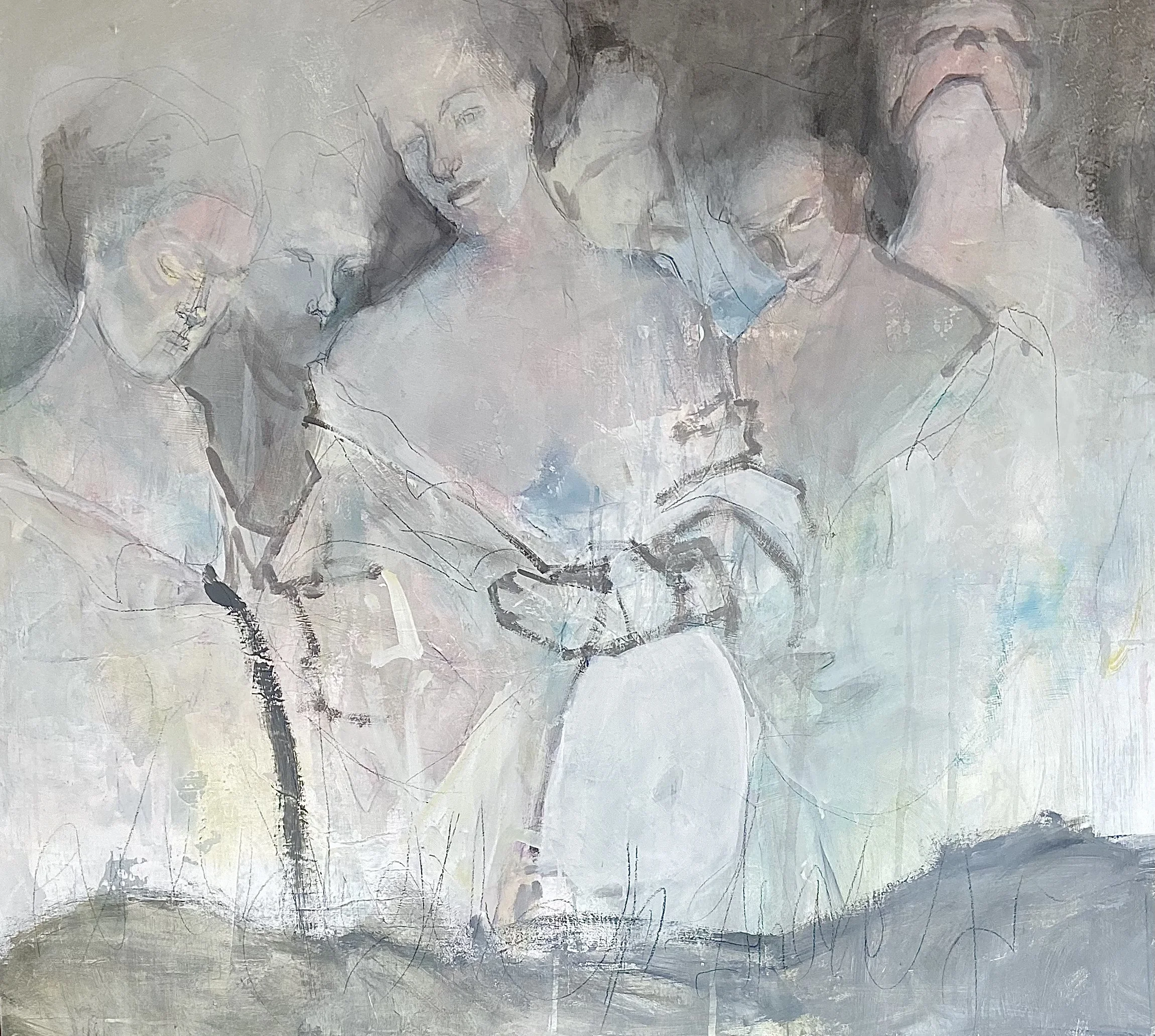 Together  36" x 40"  Mixed Media $3500.jpg