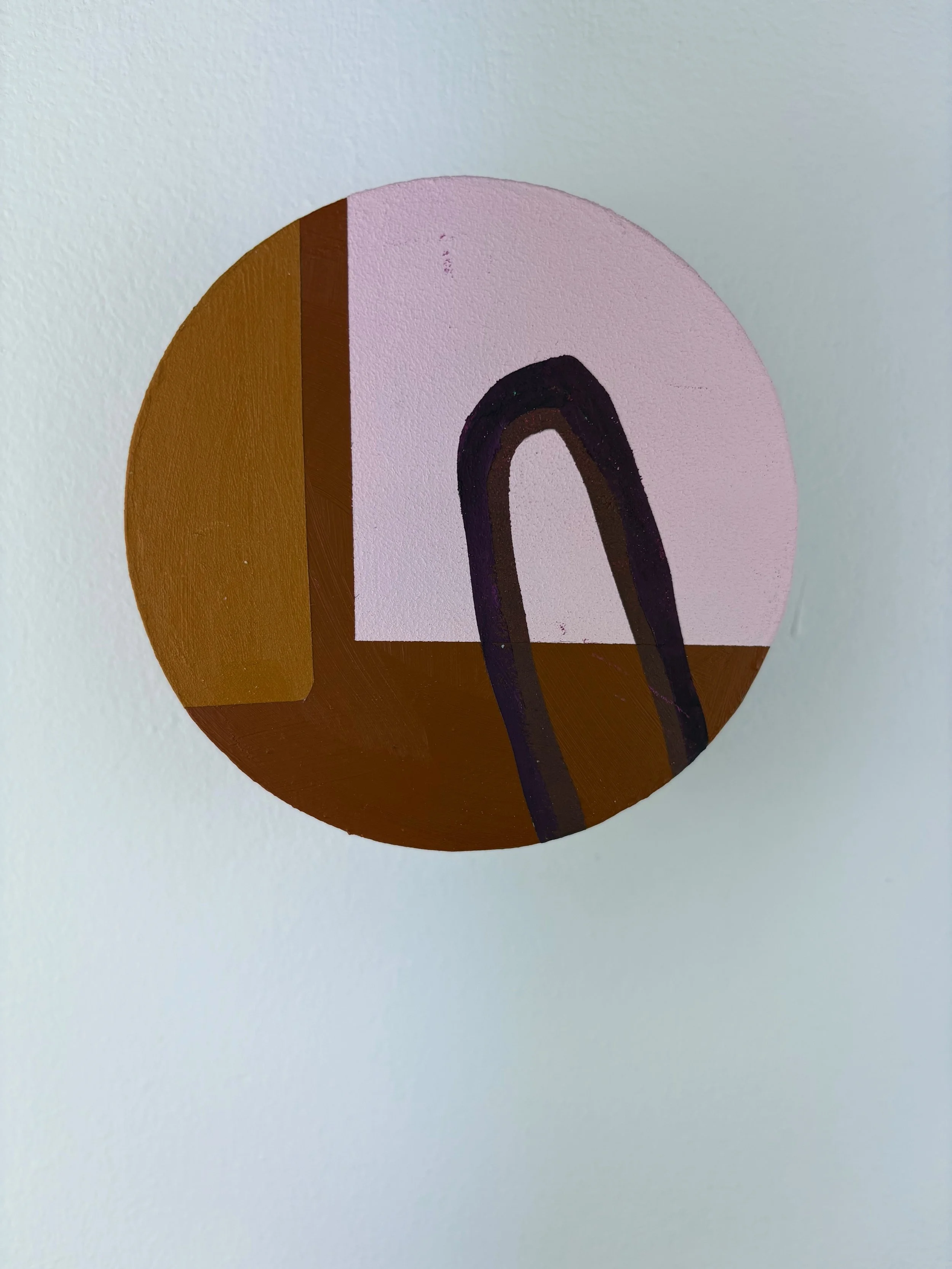 Mini Series #8 4" diameter tondo Acrylic 2025 $150.jpg