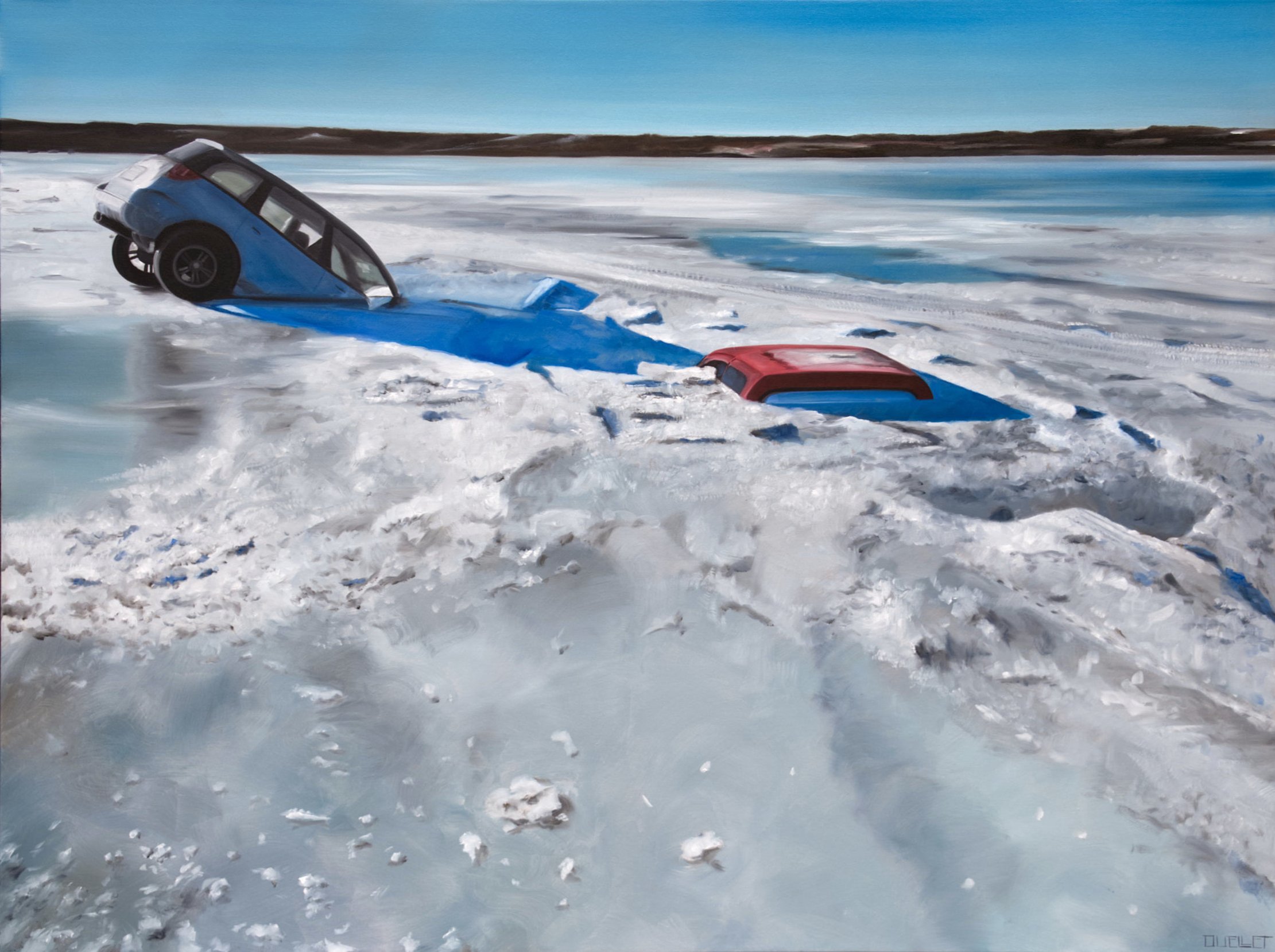 ice road mishap, 48x36" oil on canvas, $5520.jpeg
