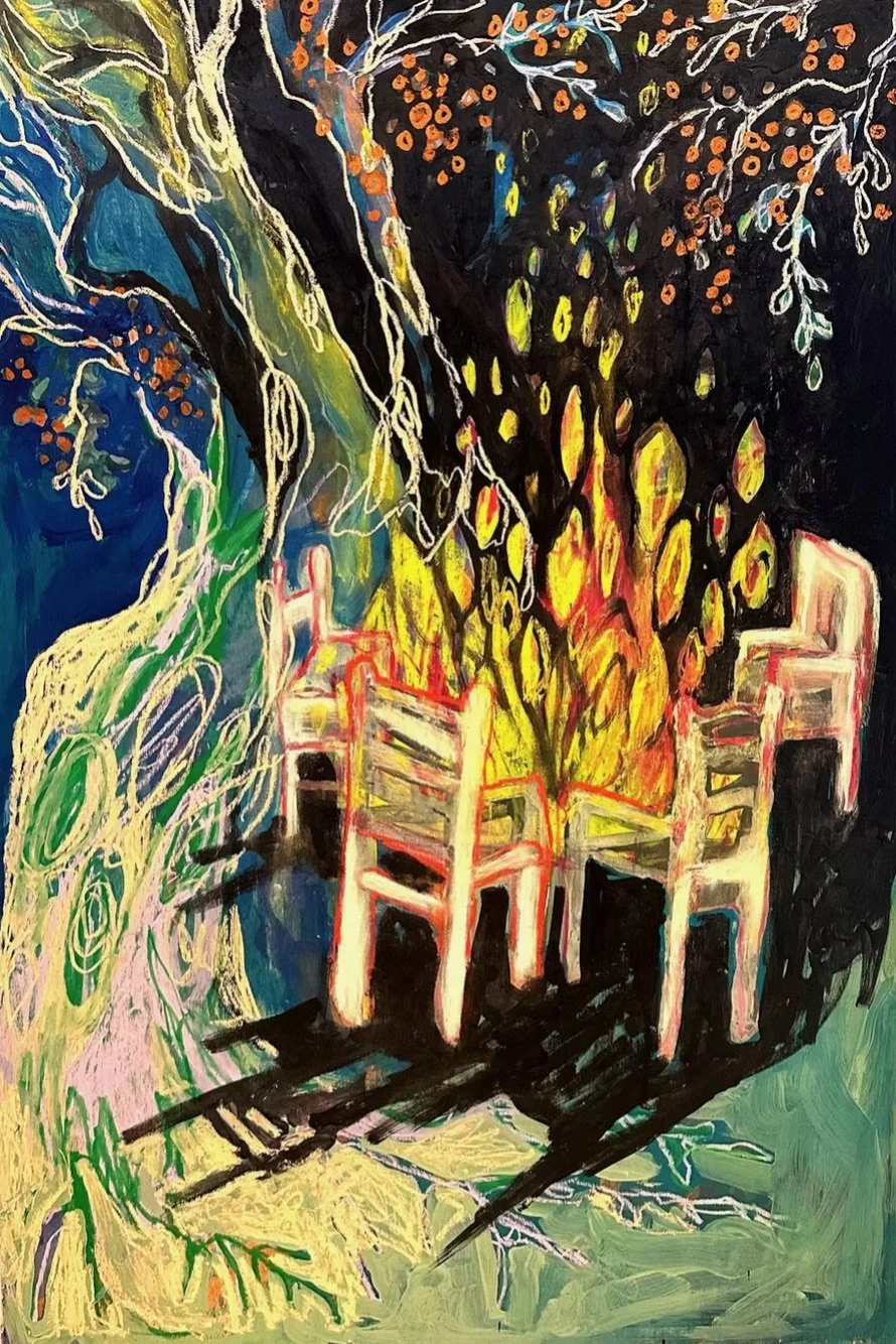 She Rises 36" x 24" mixed media 2026 $2780.JPEG