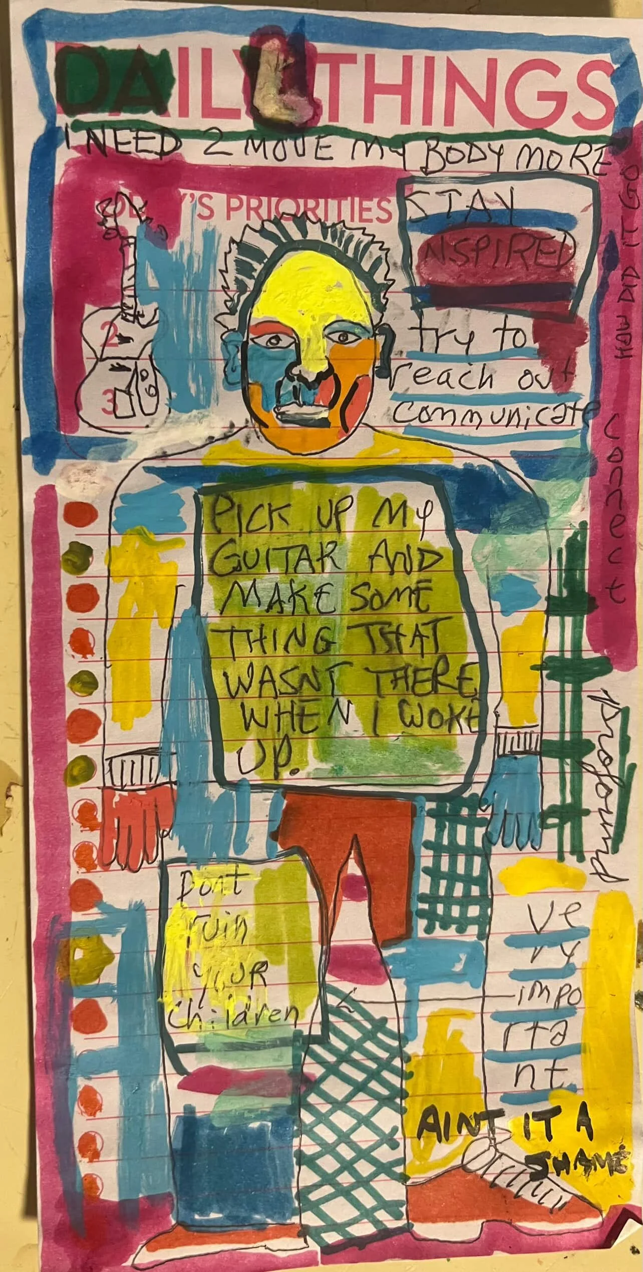 Ill Things, 4x8, mixed media on paper.JPG
