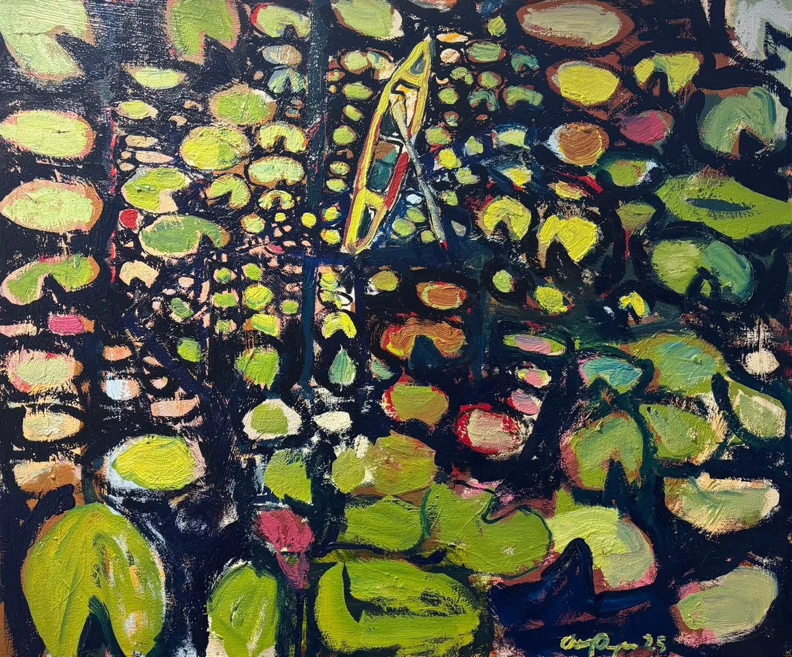 Canoe and Lily Pads II