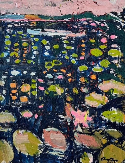Sold. Canoe and Lily Pads III