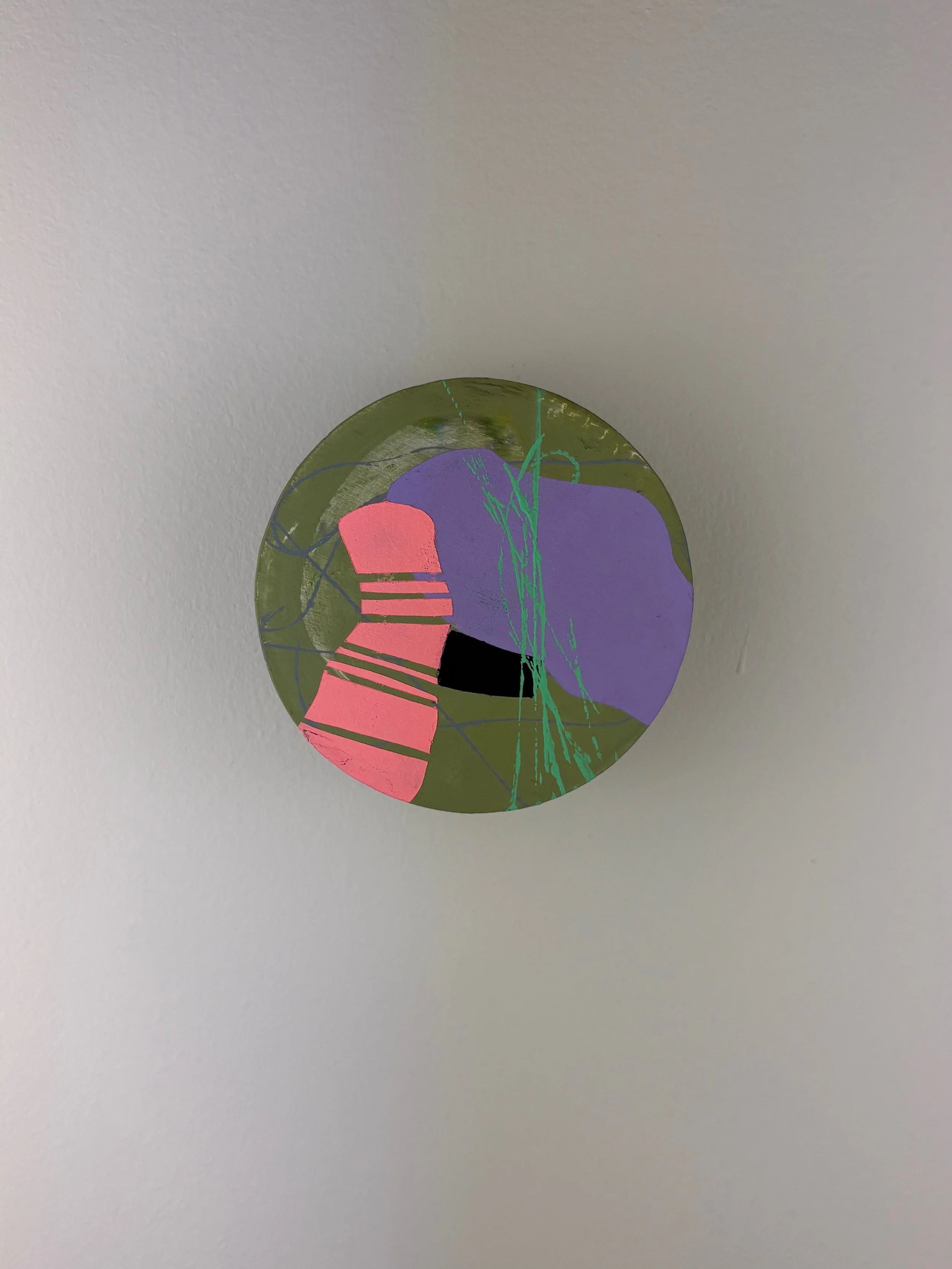 Mini Series #10 4" diameter Tondo  Acrylic 2025 $150.jpg