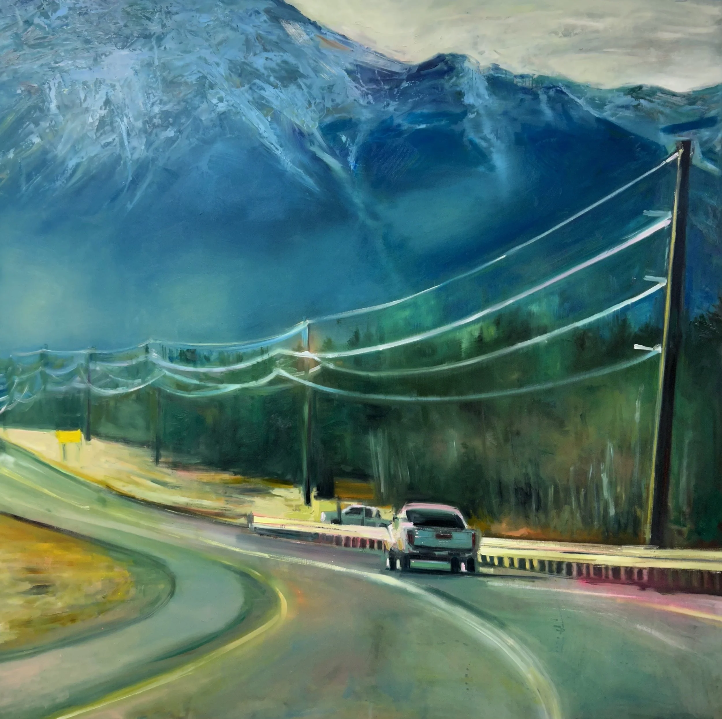 Lion 40" x 40", oil on board, 2025 $4560.jpeg