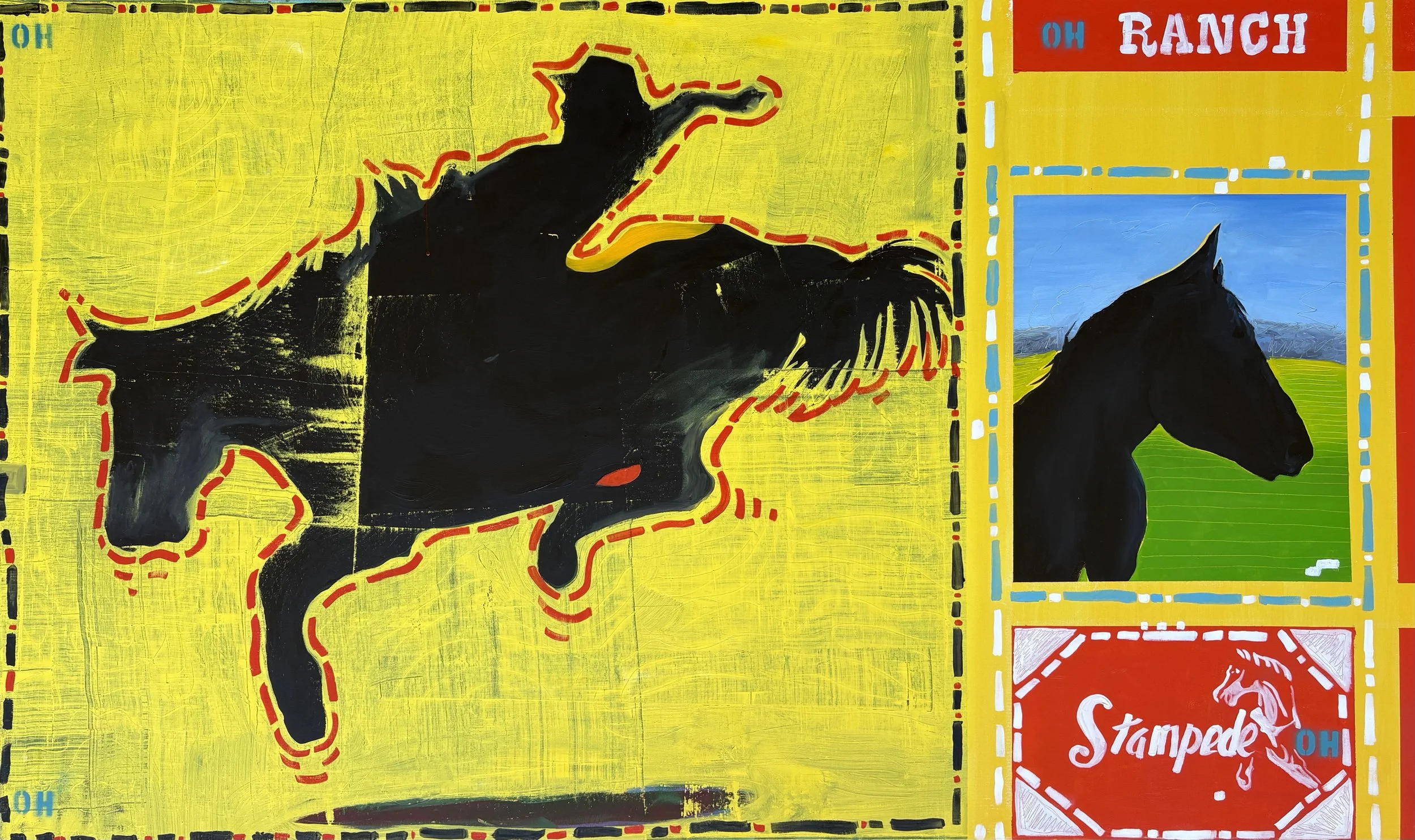 Bronc oil on canvas 36x60.jpeg