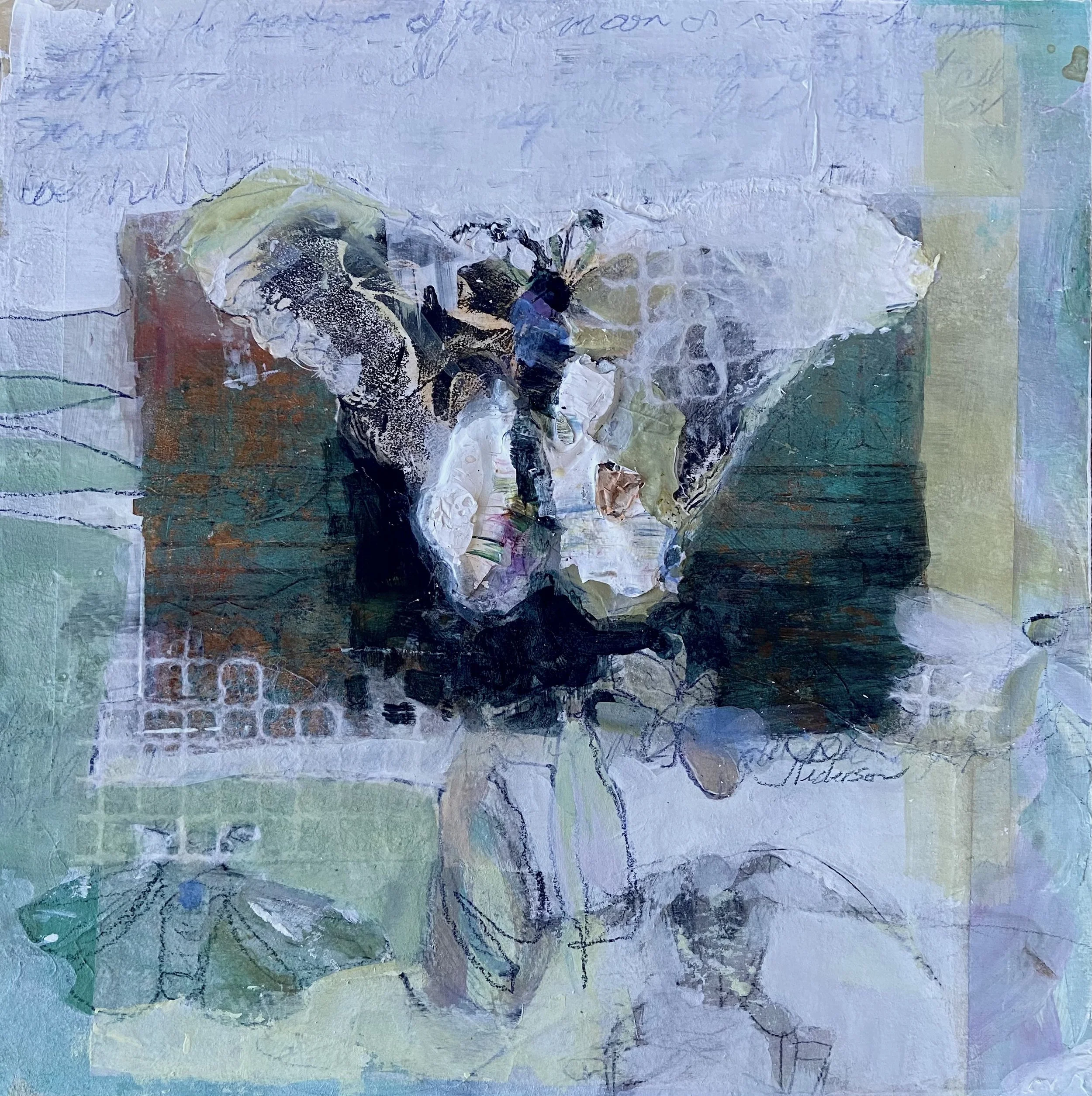 Noctalgia 1"  14" x 14"  Mixed Media  2024  $1040 .jpg